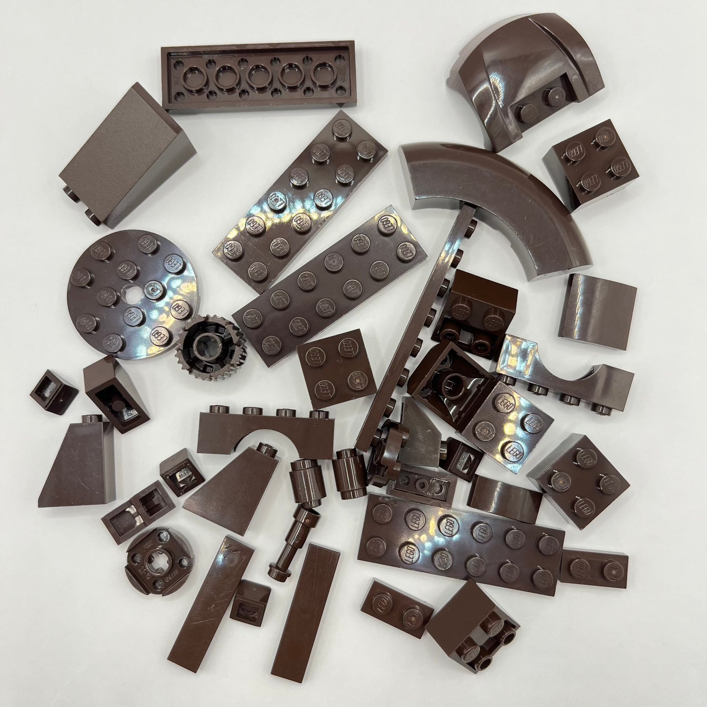 LEGO Dark Brown, Mixed Bricks, Approx. 40g