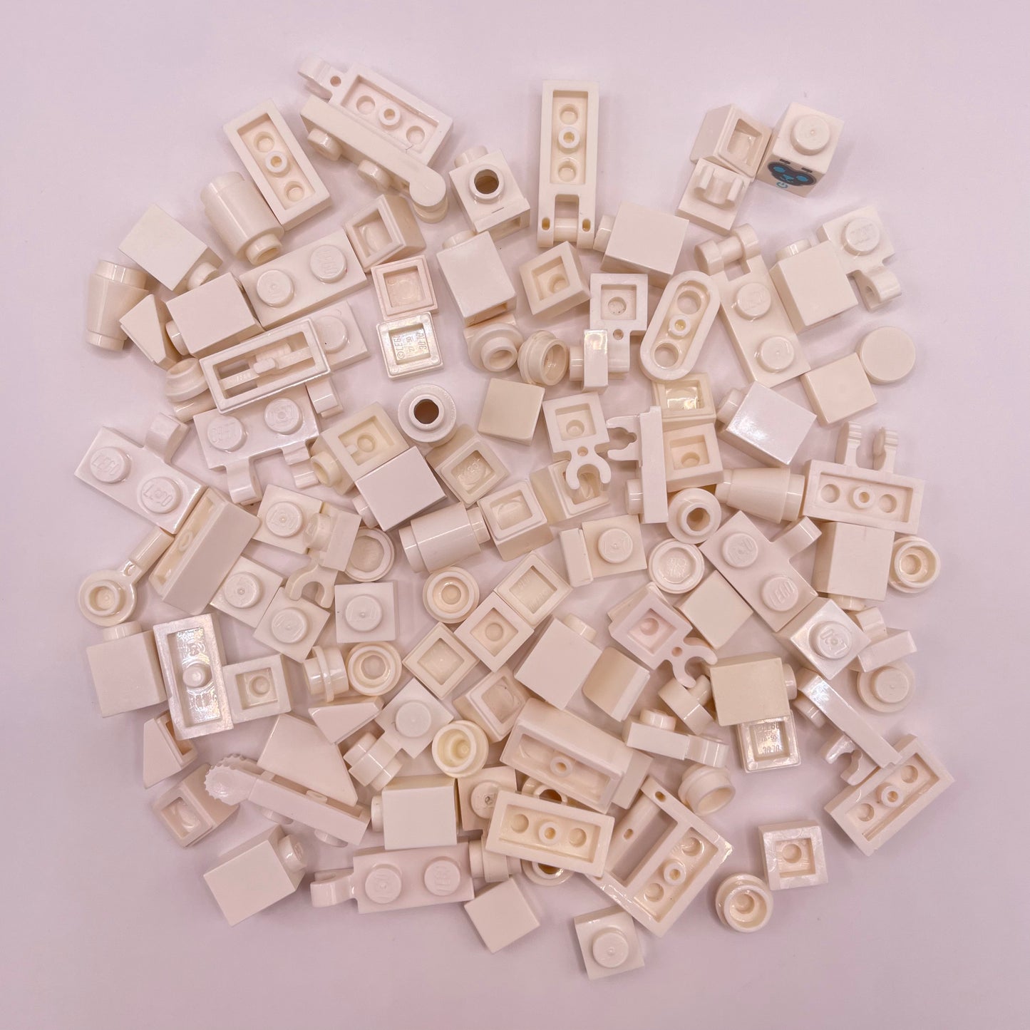 LEGO Greebling, White, 100 Pieces