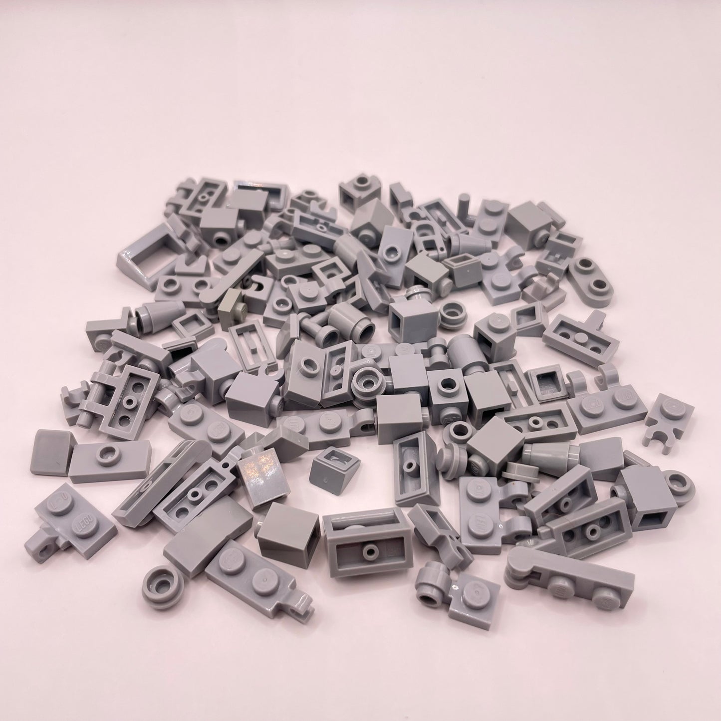 LEGO Greebling, Light Bluish Grey, 100 Pieces