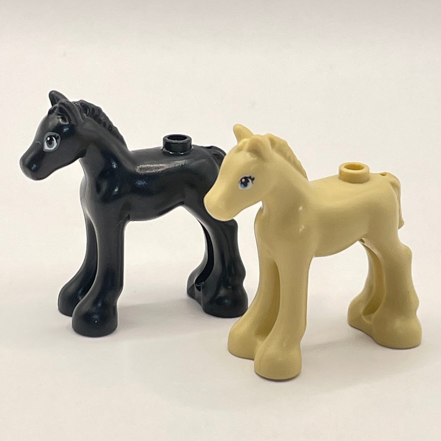 LEGO Baby Horse, Friends, Black and Tan, 2 Pieces