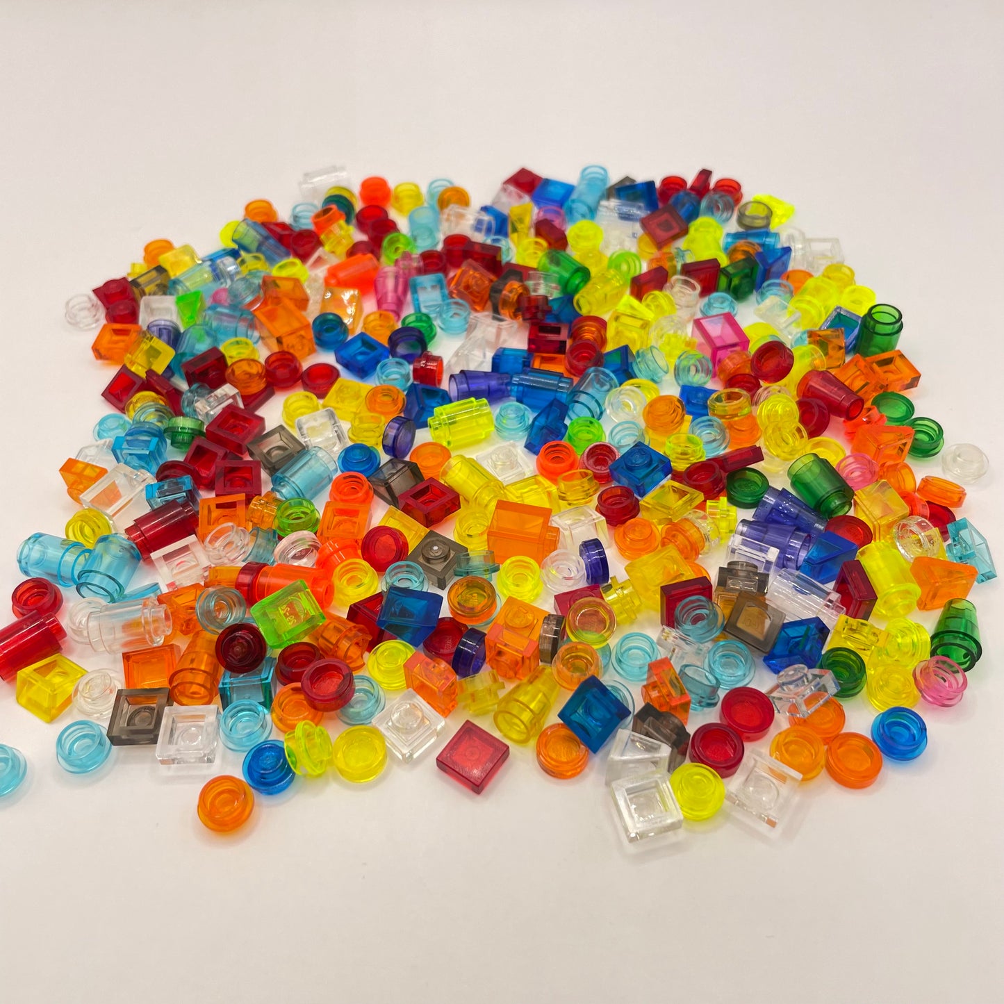 LEGO Greebling, 1x1, Transparent, Approx. 60g