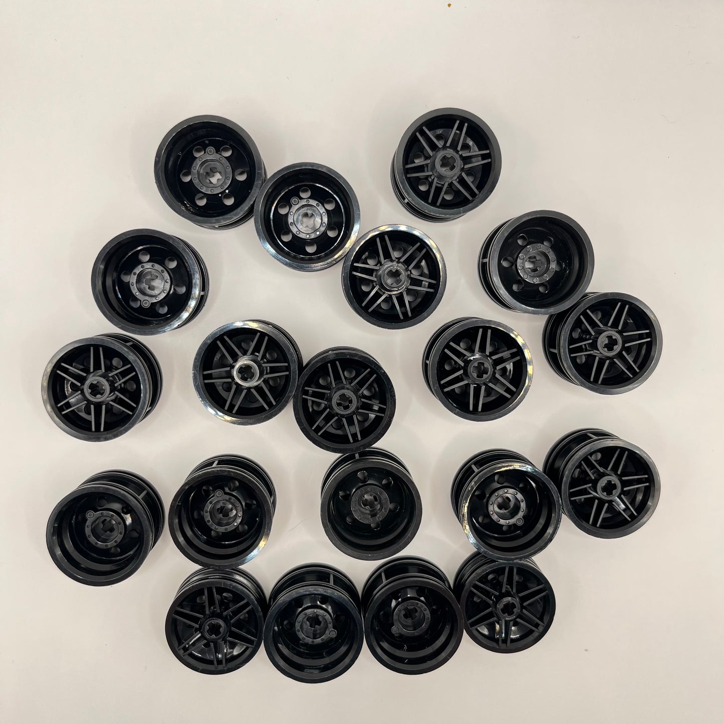 LEGO Wheel Hubs, Black, Vehicle, Approx. 85g