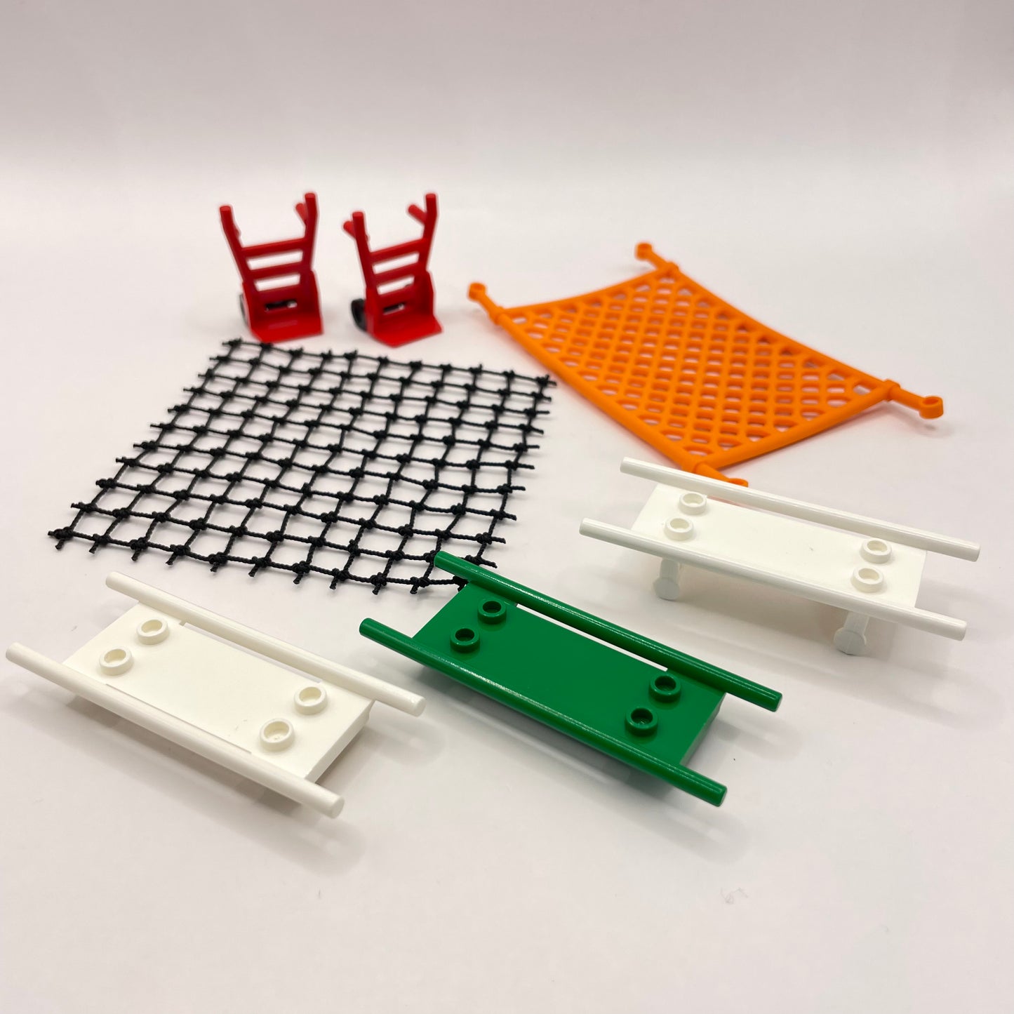 LEGO Rescue, Nets, Gurney, Trolley, Mixed Colours, 7 Pieces