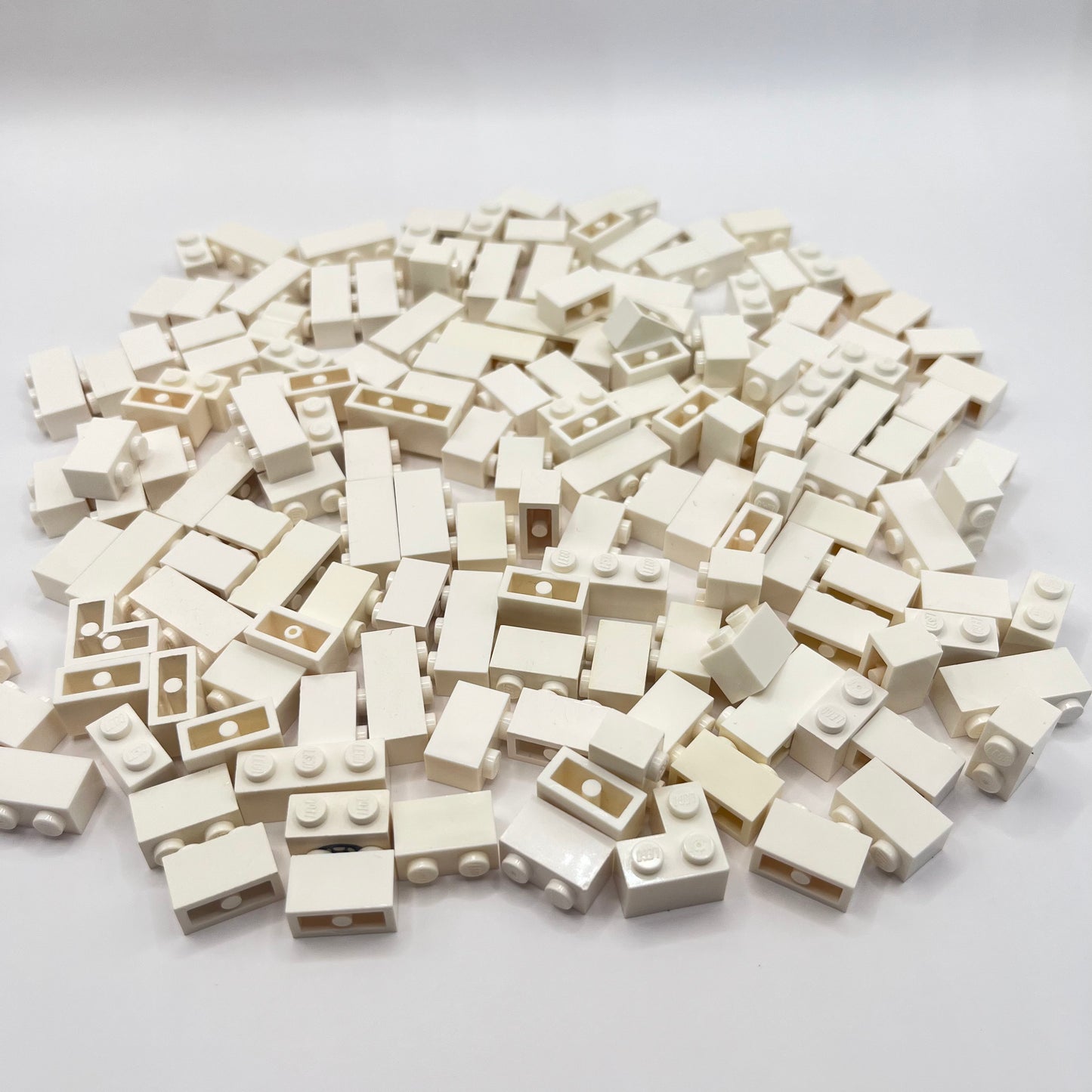 LEGO Small Bricks, 1x Wide, White, Approx. 140g