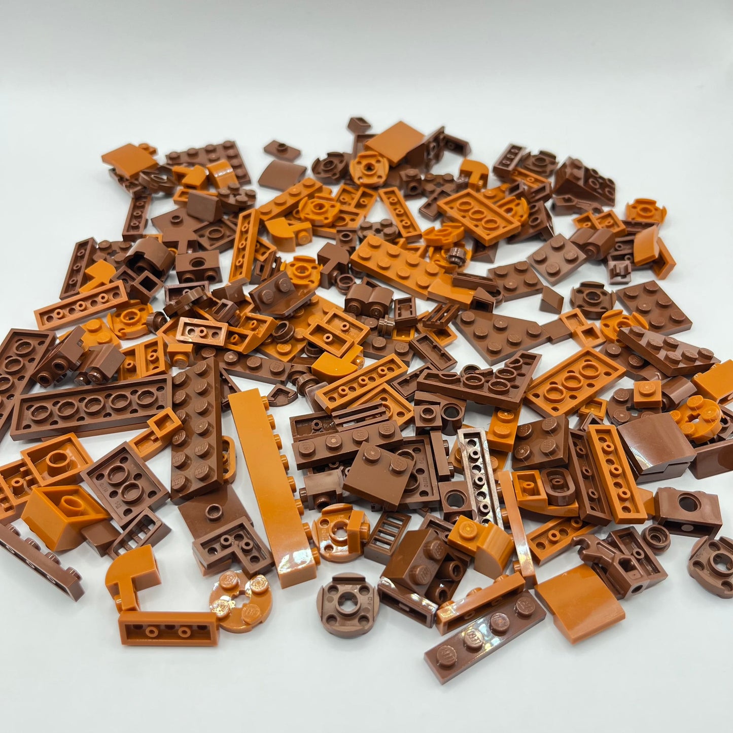 LEGO Nougat, Reddish Brown, Mixed Bricks, Approx. 110g