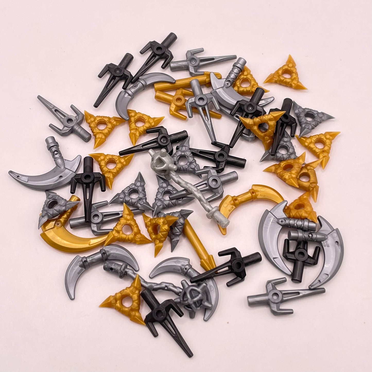 LEGO Mixed, Blades, Tools and Weapons, Minifigure, 50 Pieces