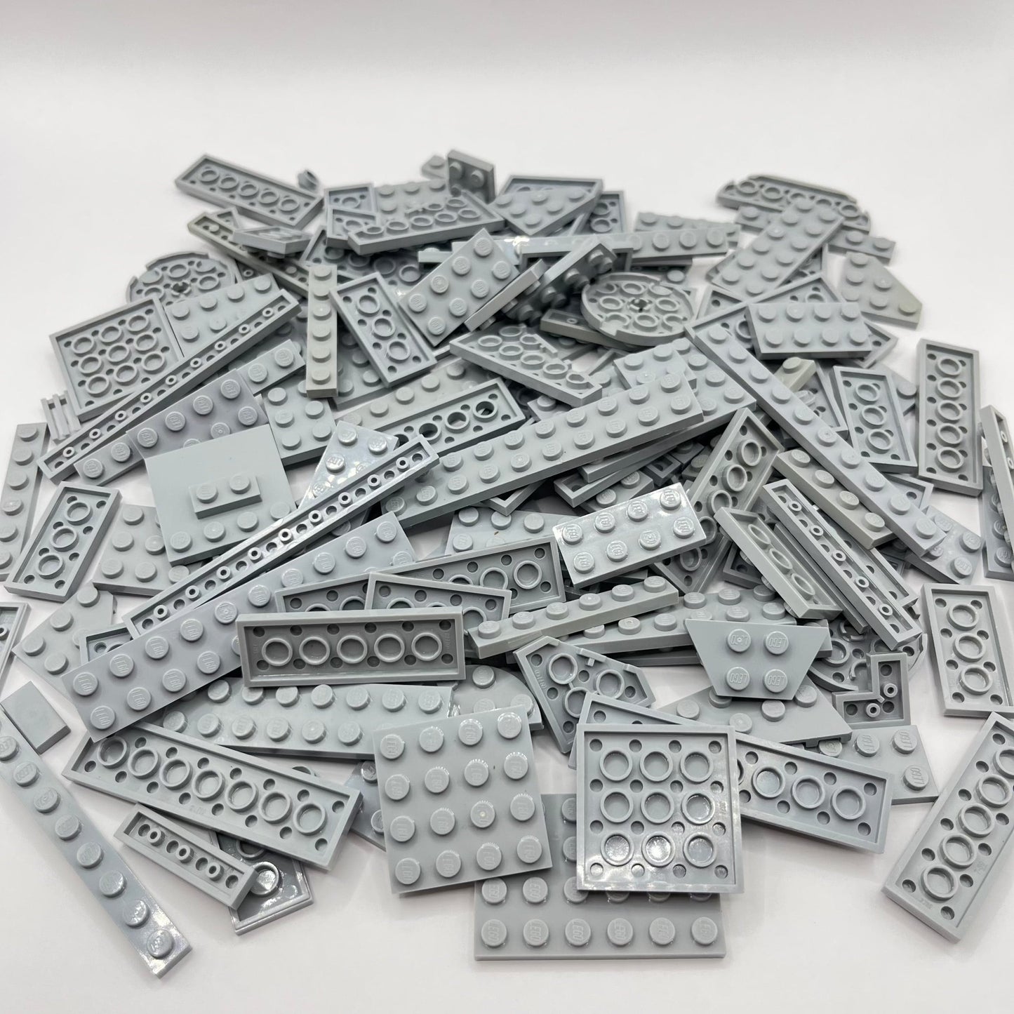 LEGO Light Bluish Grey, Plates, Approx. 170g