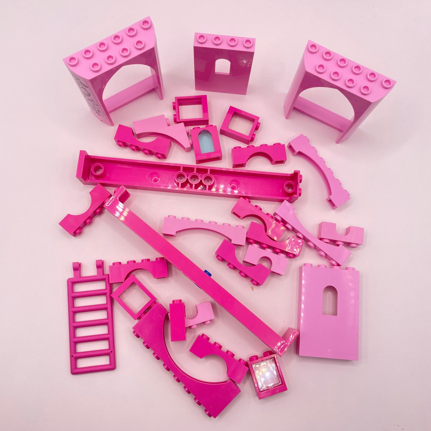 LEGO Building Pieces, Pink, Approx. 70g