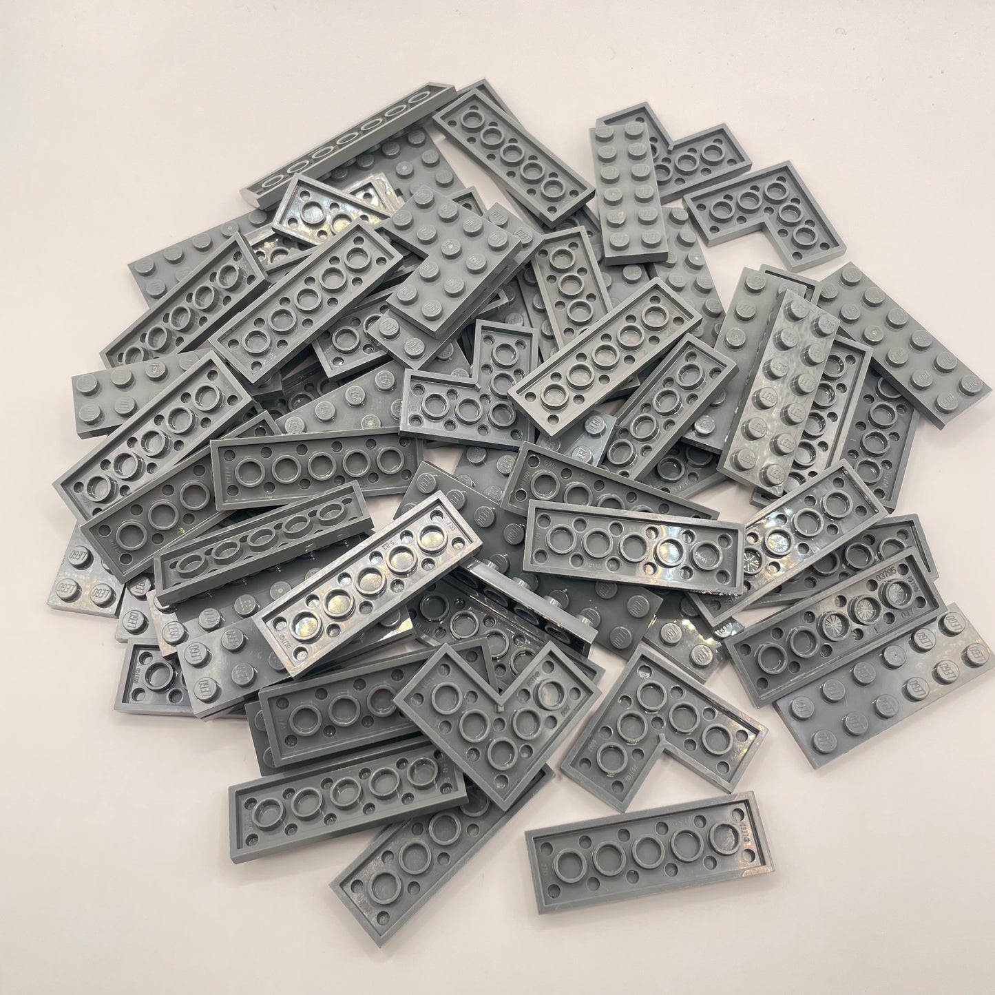 LEGO Plates, 2x Wide Medium, Dark Bluish Grey, Approx. 120g