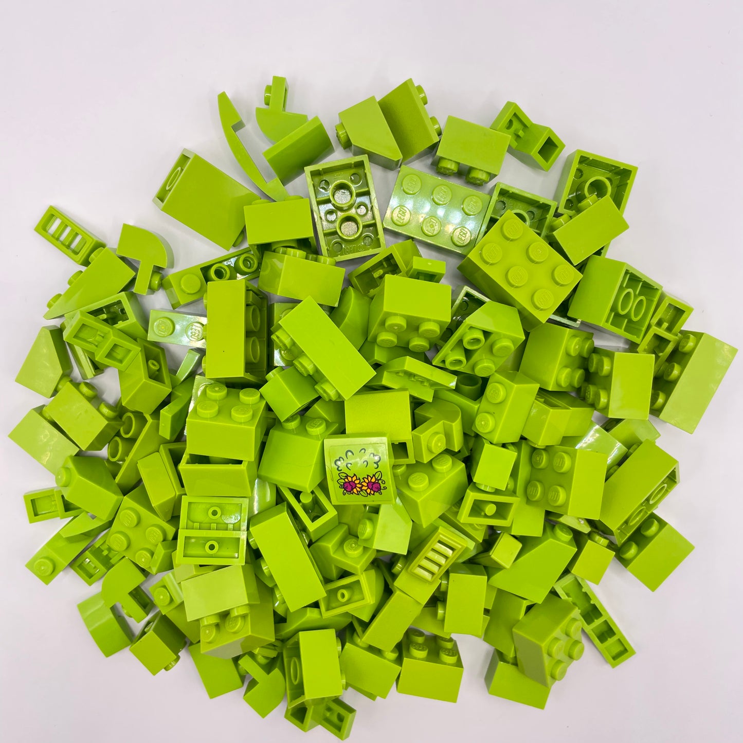 LEGO Bricks and Slopes, Lime, Approx. 130g