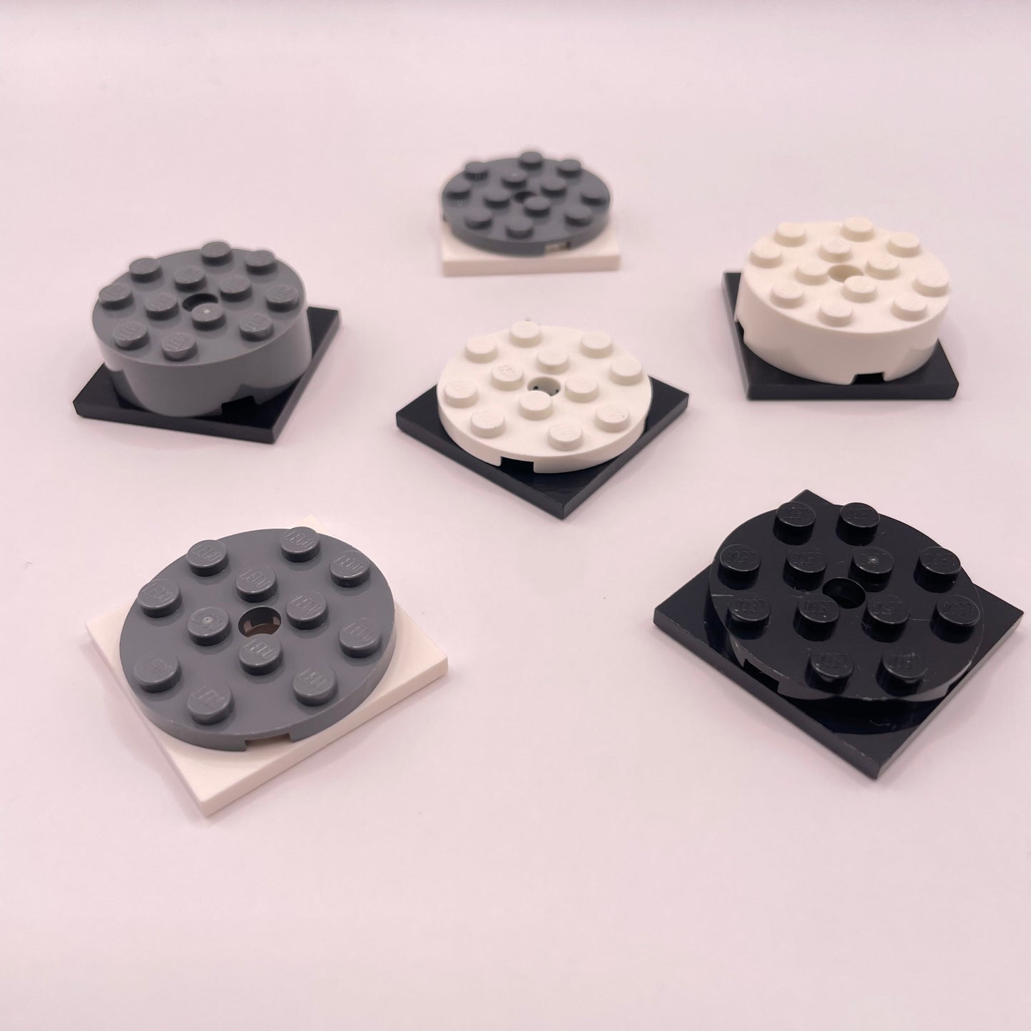 LEGO Mixed Turntables, Mixed Colours, 6 pieces