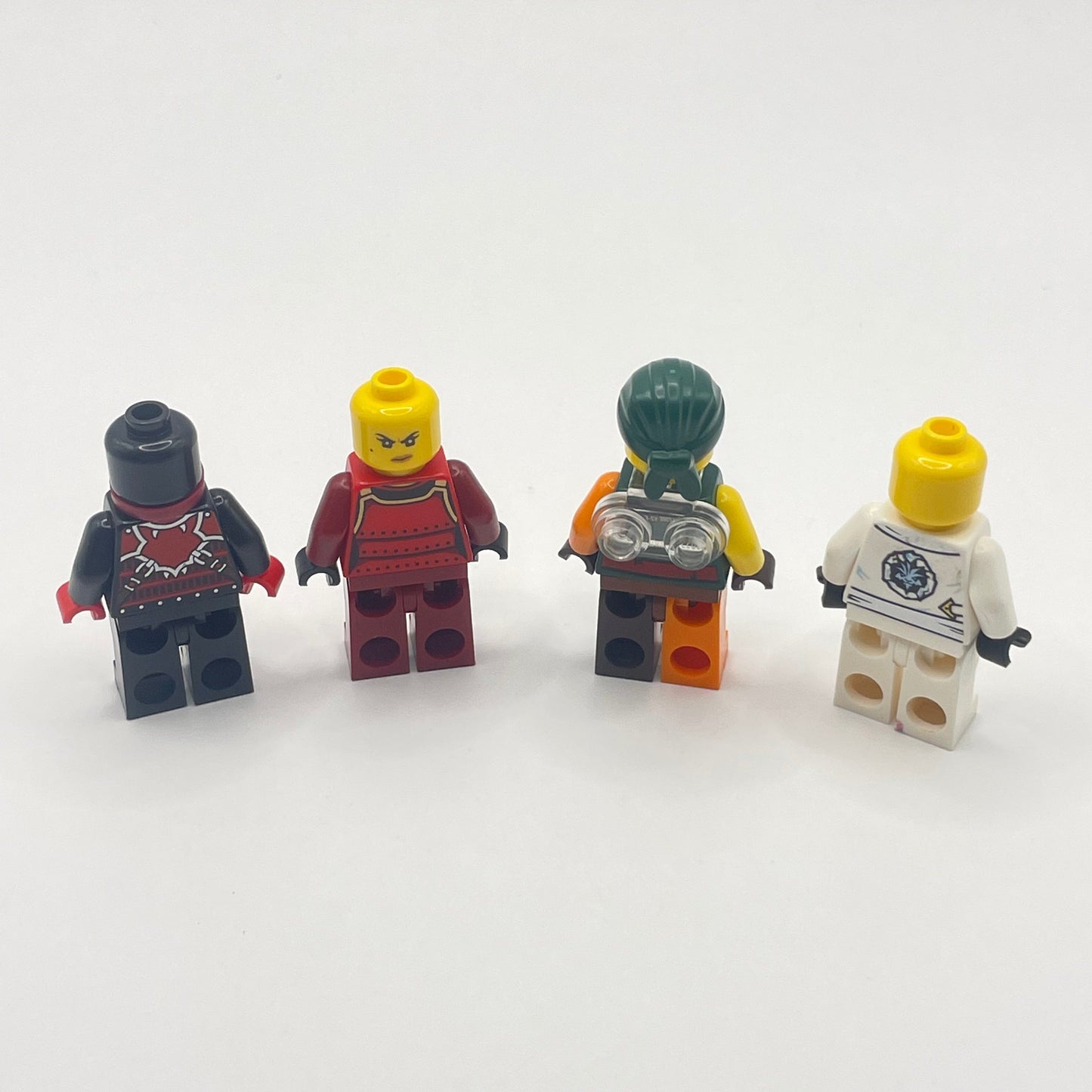 LEGO Zane, Kai, Sqiffy, Army Scout, Ninjago Minifigures (Pack of 4)