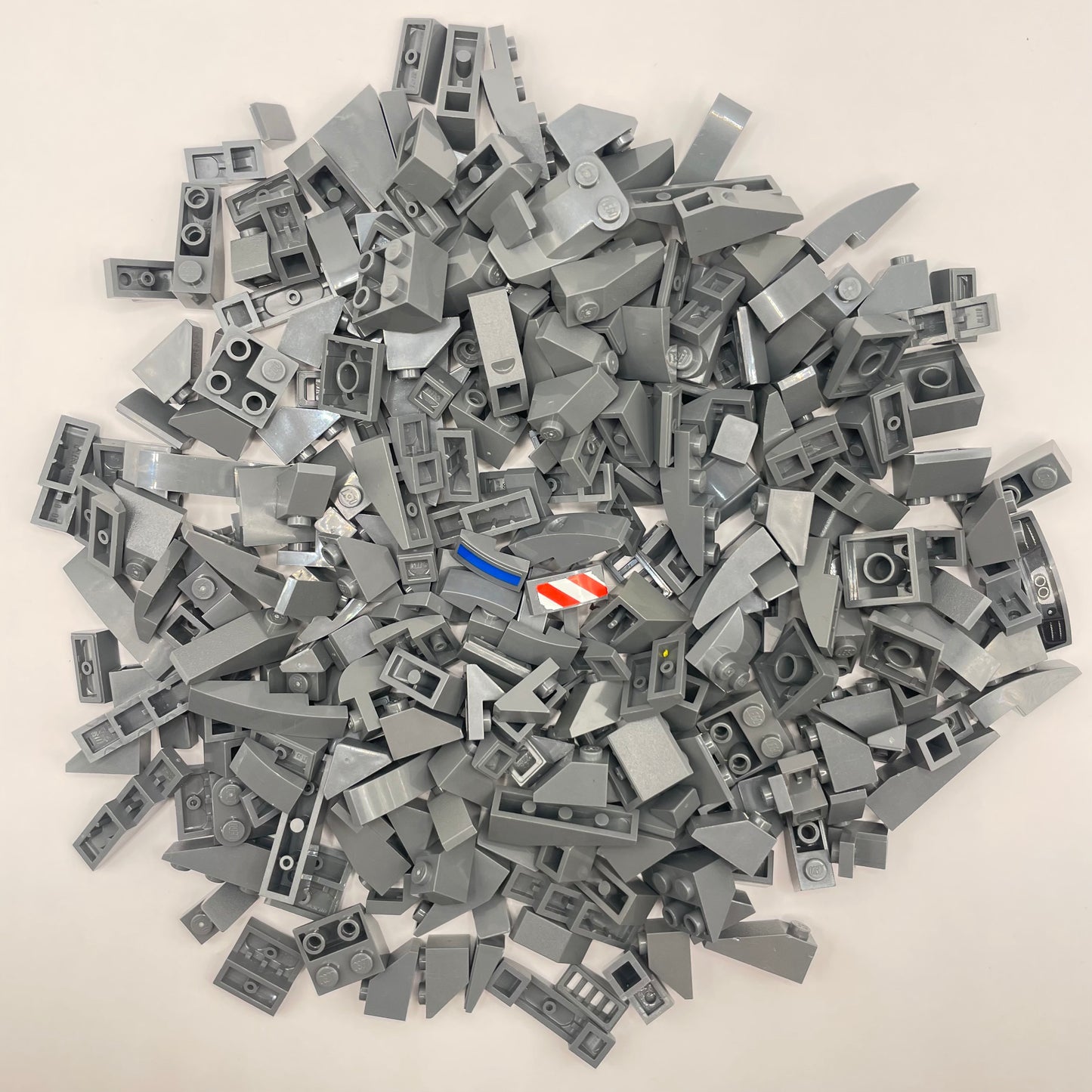 LEGO Slopes, Small, Dark, Bluish Grey, Approx. 165g
