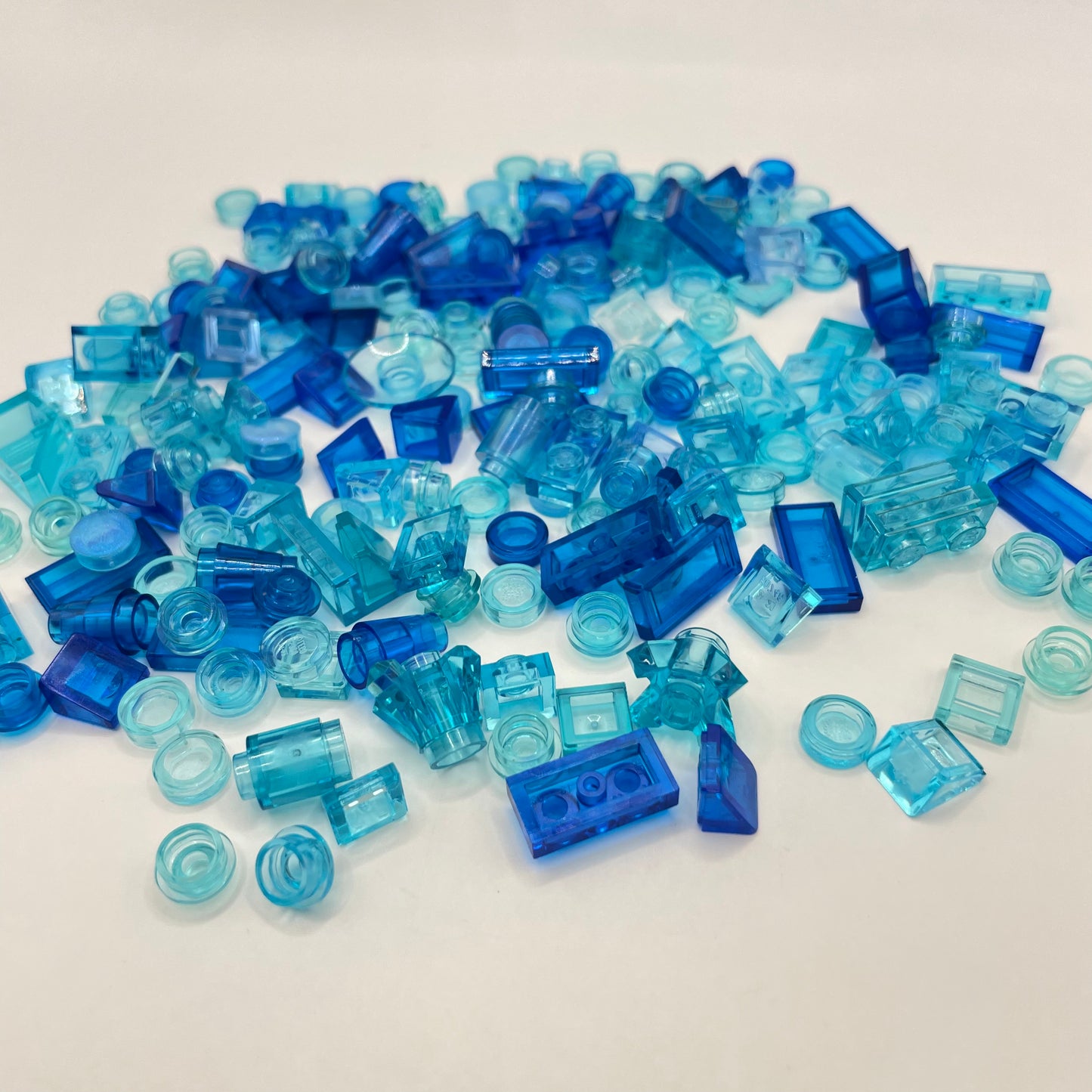 LEGO Mixed Transparent-Blue, Mixed Pieces, Approx. 40g