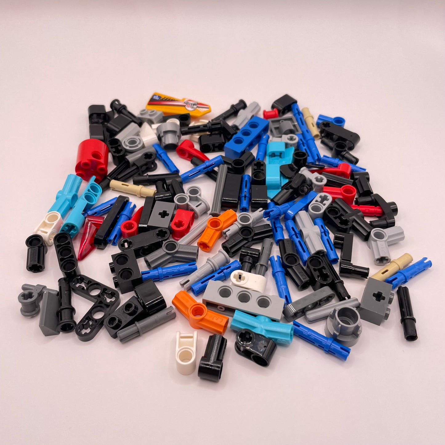 LEGO Small Mixed Technic with Pins, Mixed Colours, Technic, Approx. 60g