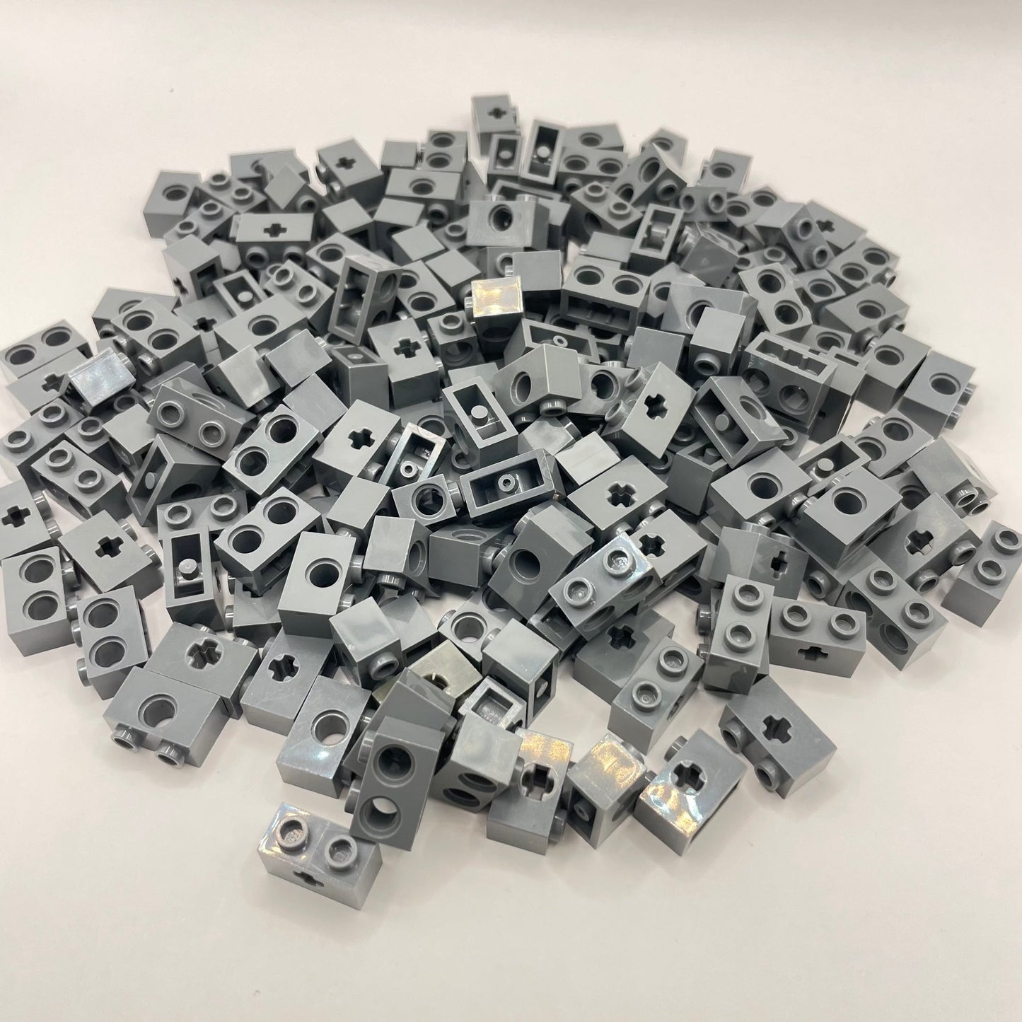 LEGO Small Technic Bricks, Dark Bluish Grey, Technic, Approx. 140g