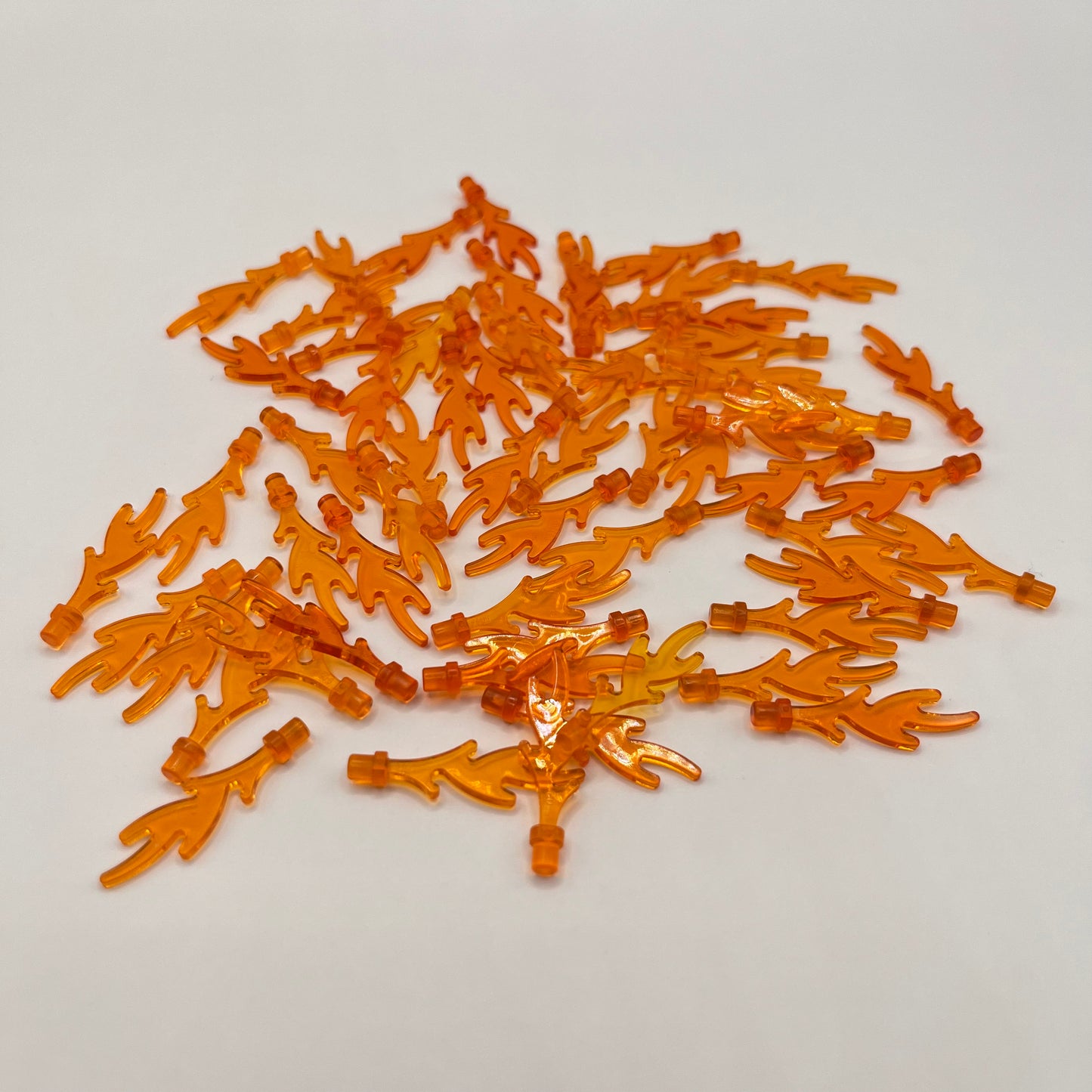LEGO Trans-Orange Flames, 60 Pieces