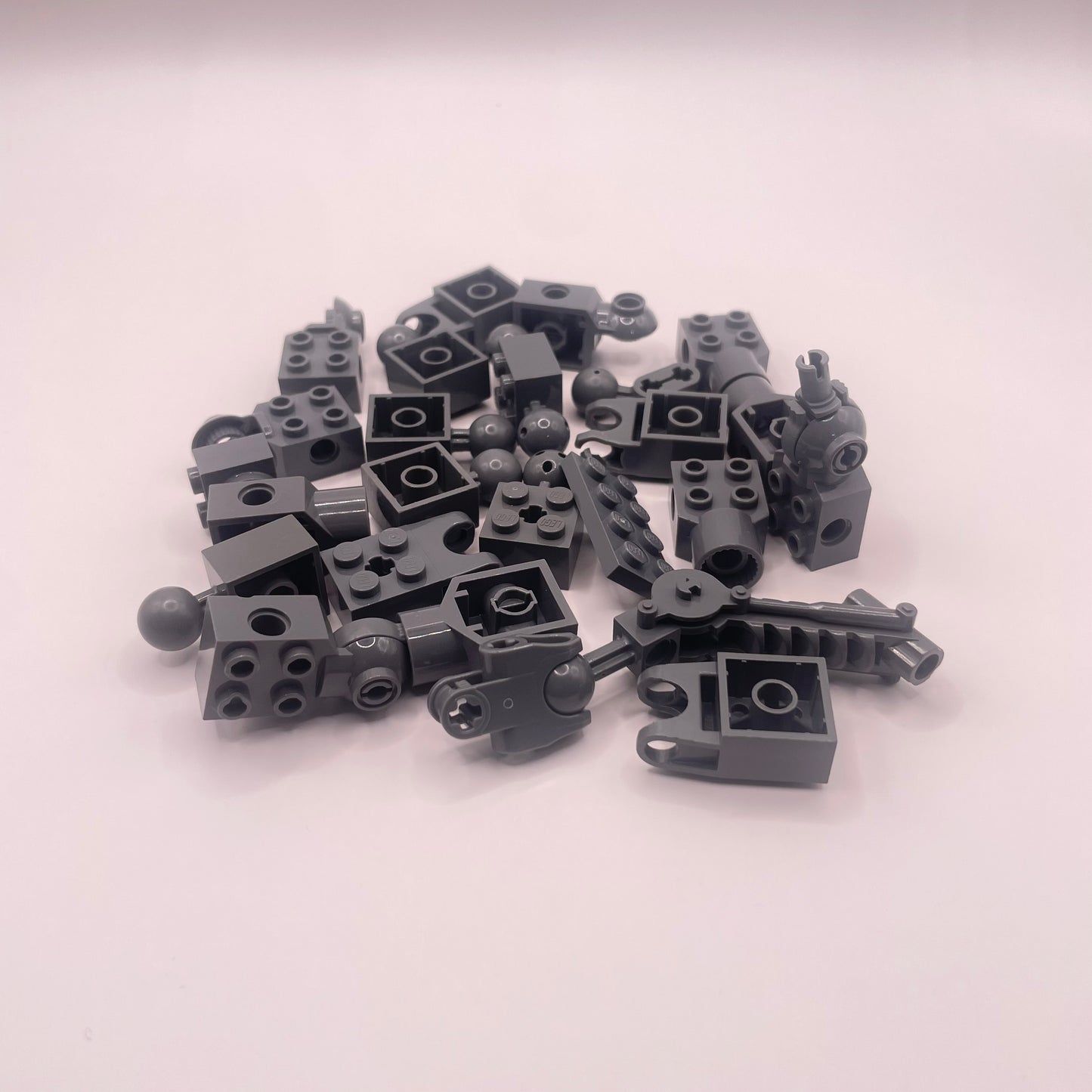 LEGO Bionicle Joints, Technic, Dark Bluish Grey, Approx. 50g