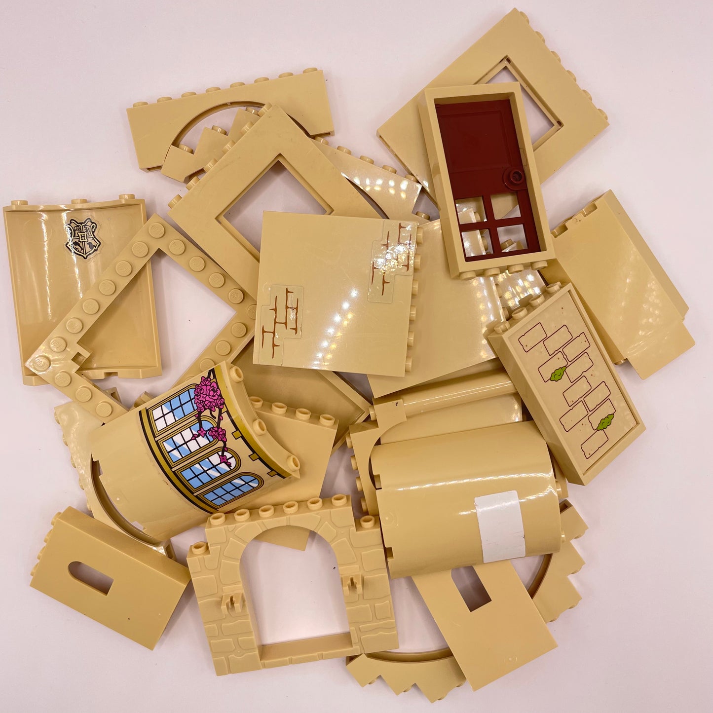 LEGO Large Building Pieces, Tan, Approx. 110g
