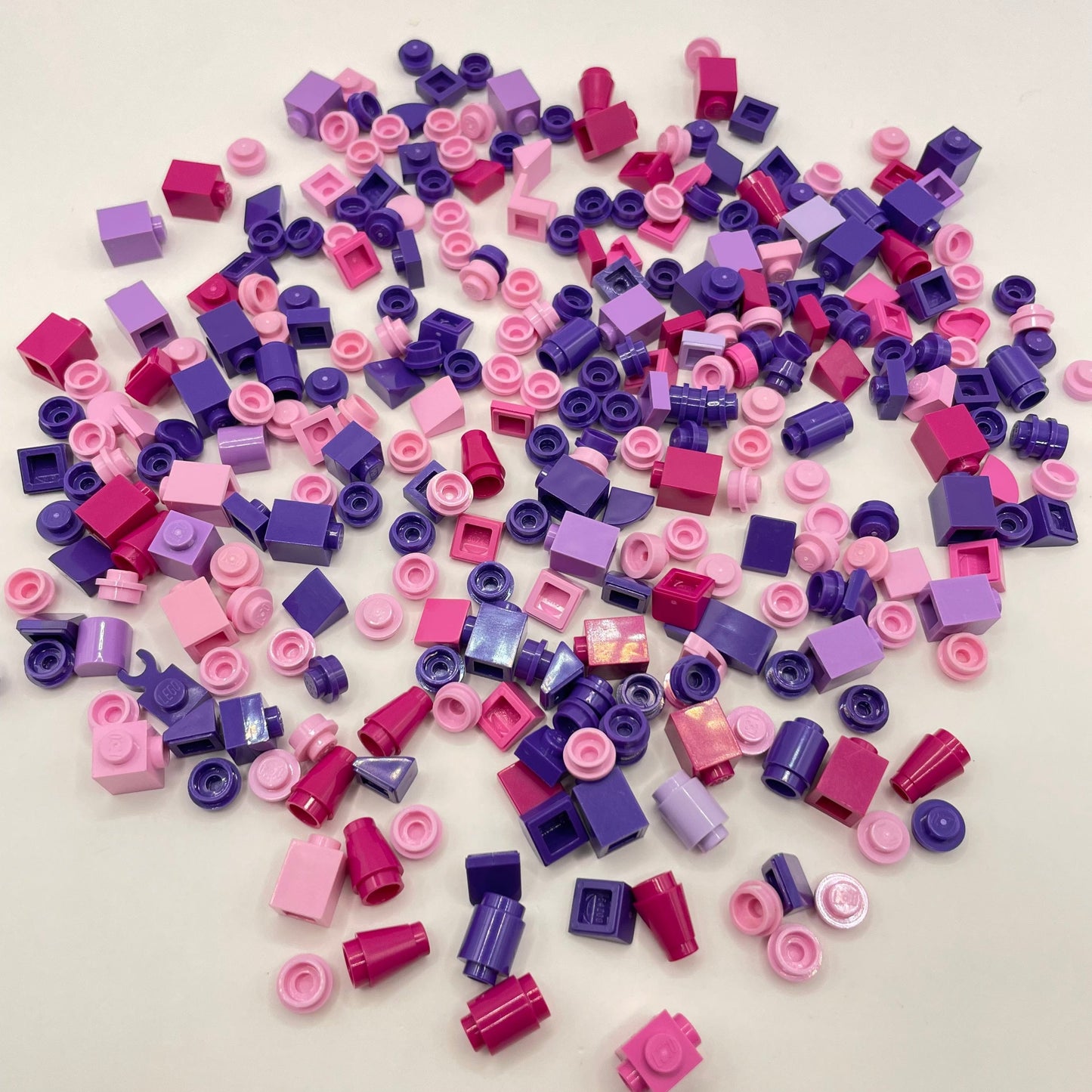 LEGO Greebling, 1x1, Pink and Purple, Approx. 52g