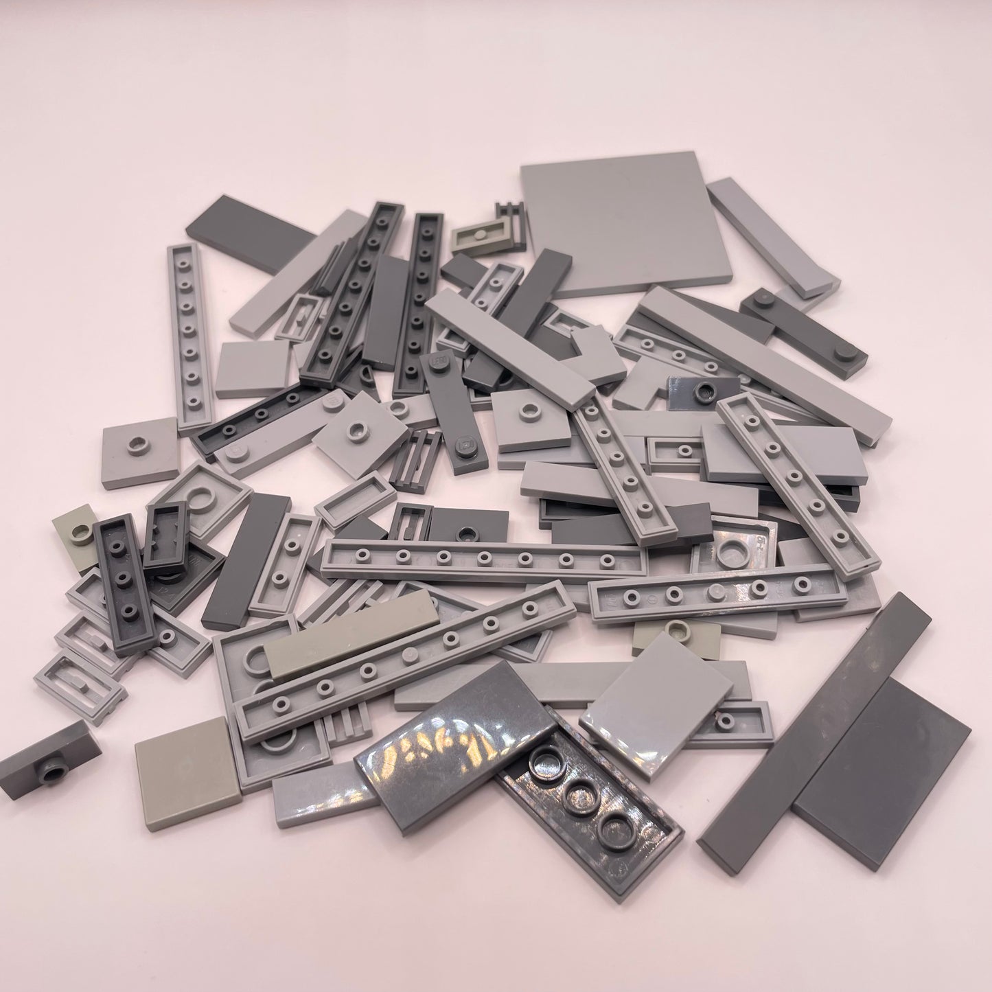 LEGO Tiles, Mixed Bluish Grey, Approx. 50g