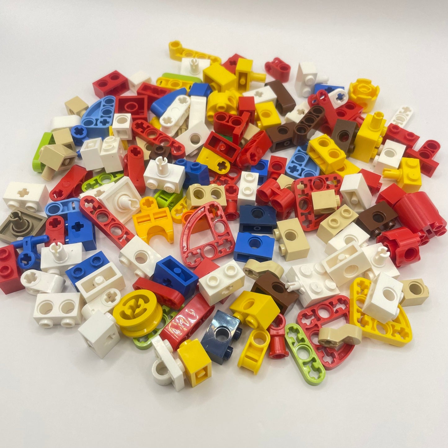 LEGO Small Technic Bricks and Pieces, Mixed Colours, Approx. 100g