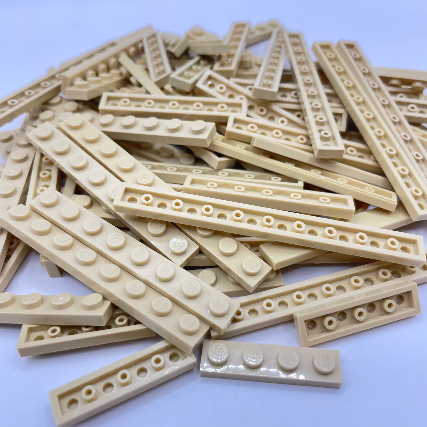 LEGO 1x Plates, Tan, Approx. 75g