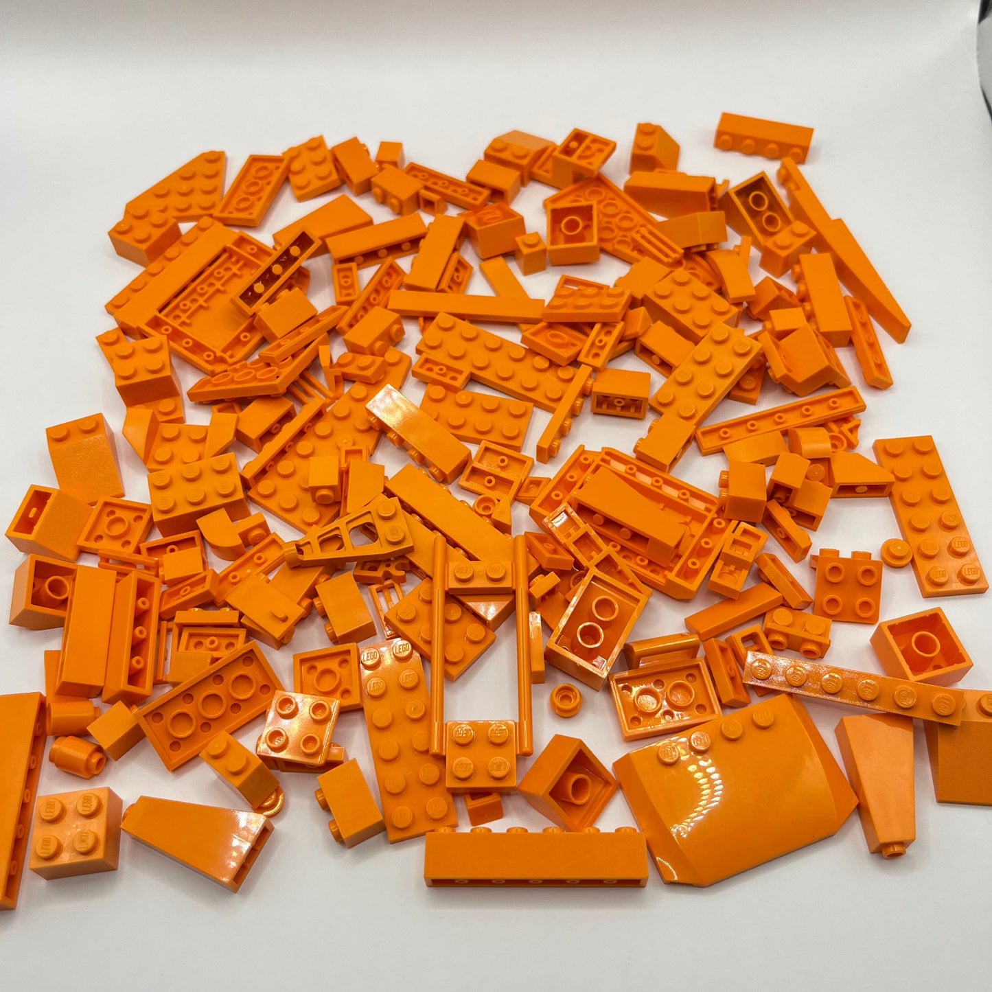 LEGO Orange, Mixed Bricks, Approx. 150g