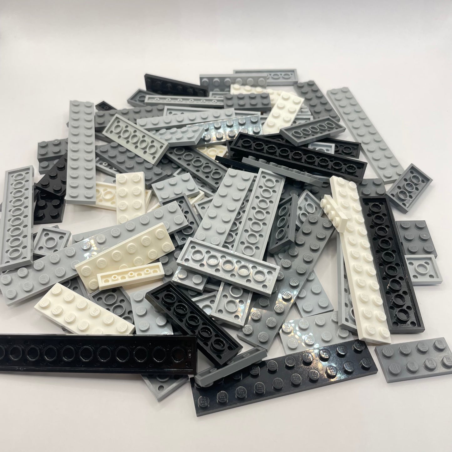 LEGO Small Plates, Monochrome, Approx. 150g