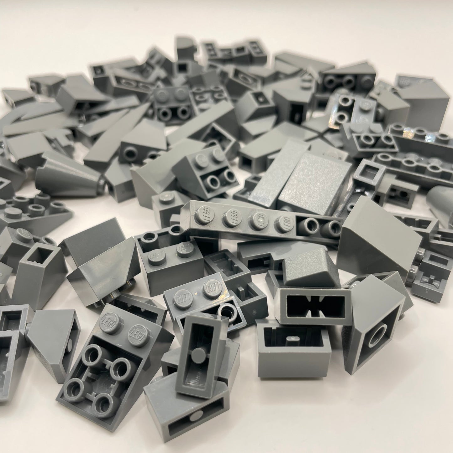 LEGO Slopes, Dark Bluish Grey, Approx. 110g