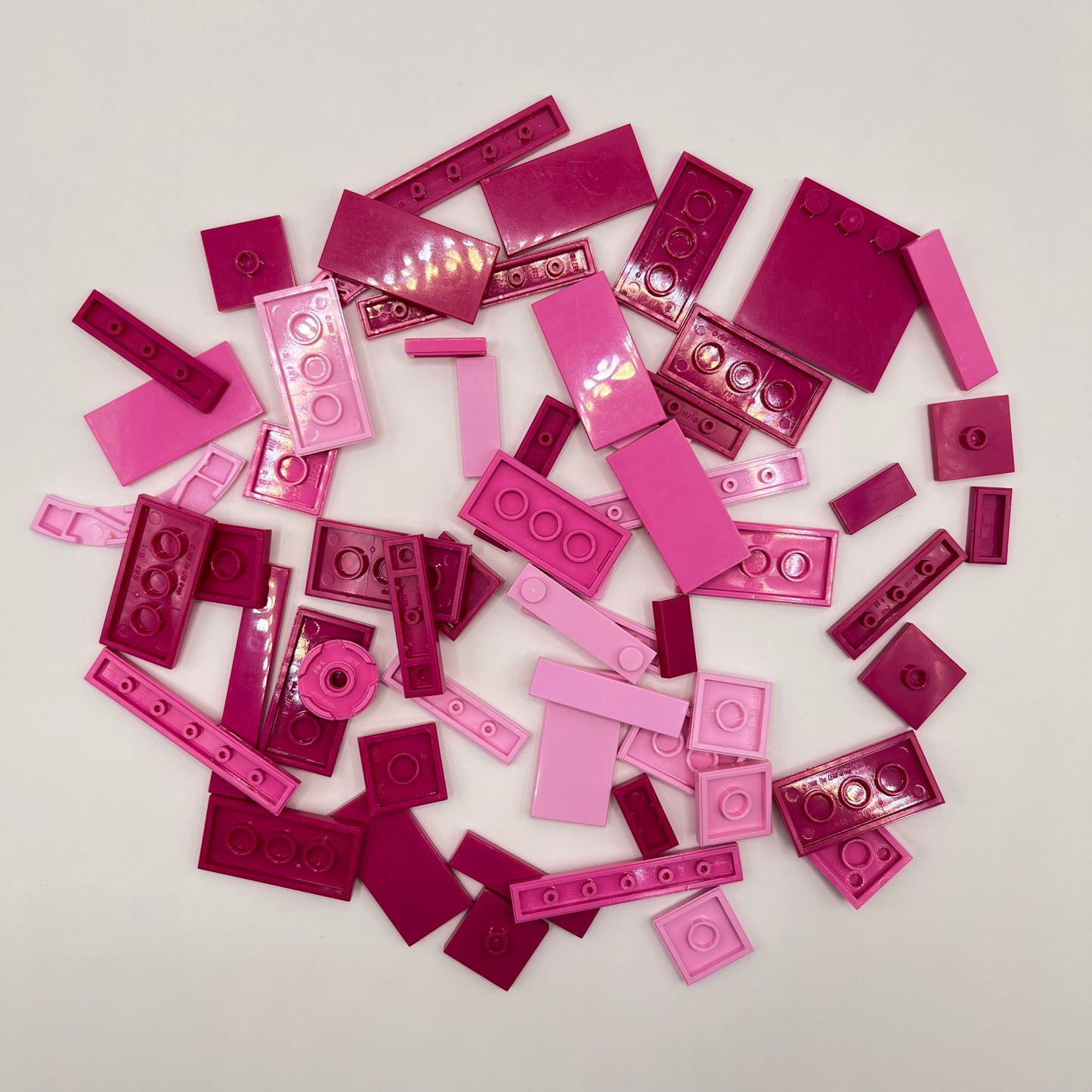 LEGO Mixed Pink, Tiles, Approx. 35g