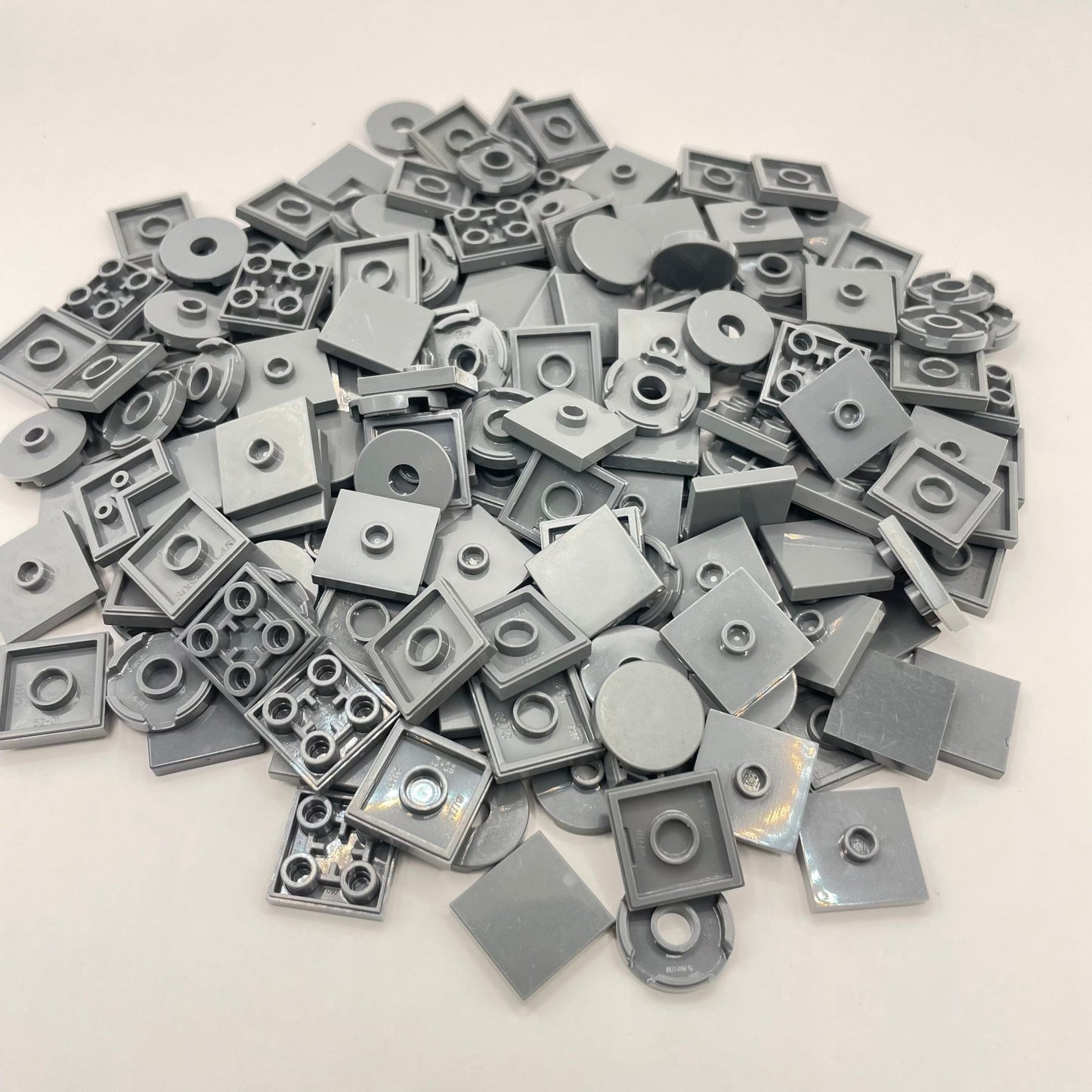 LEGO 2x Tiles / Jumpers, Dark Bluish Grey, Approx. 75g