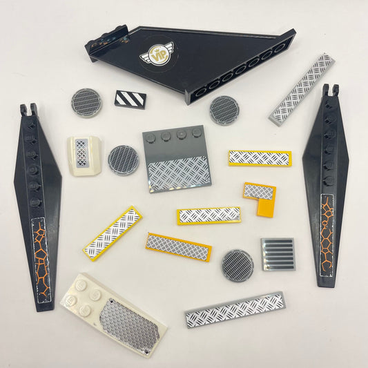 LEGO Prints and Stickers, Grills and Grates, Approx. 27g