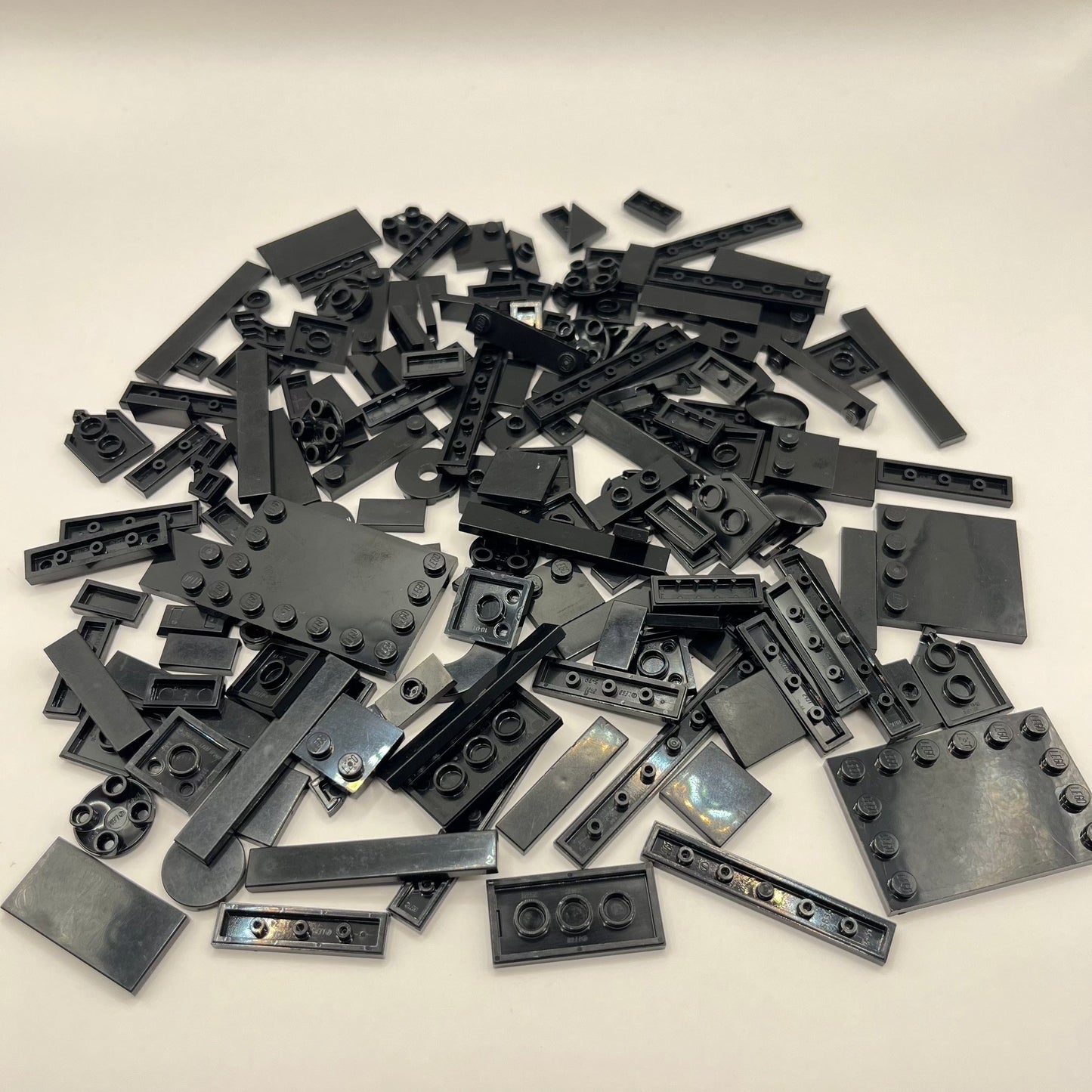 LEGO Black, Tiles, Modified Plates, Approx. 75g