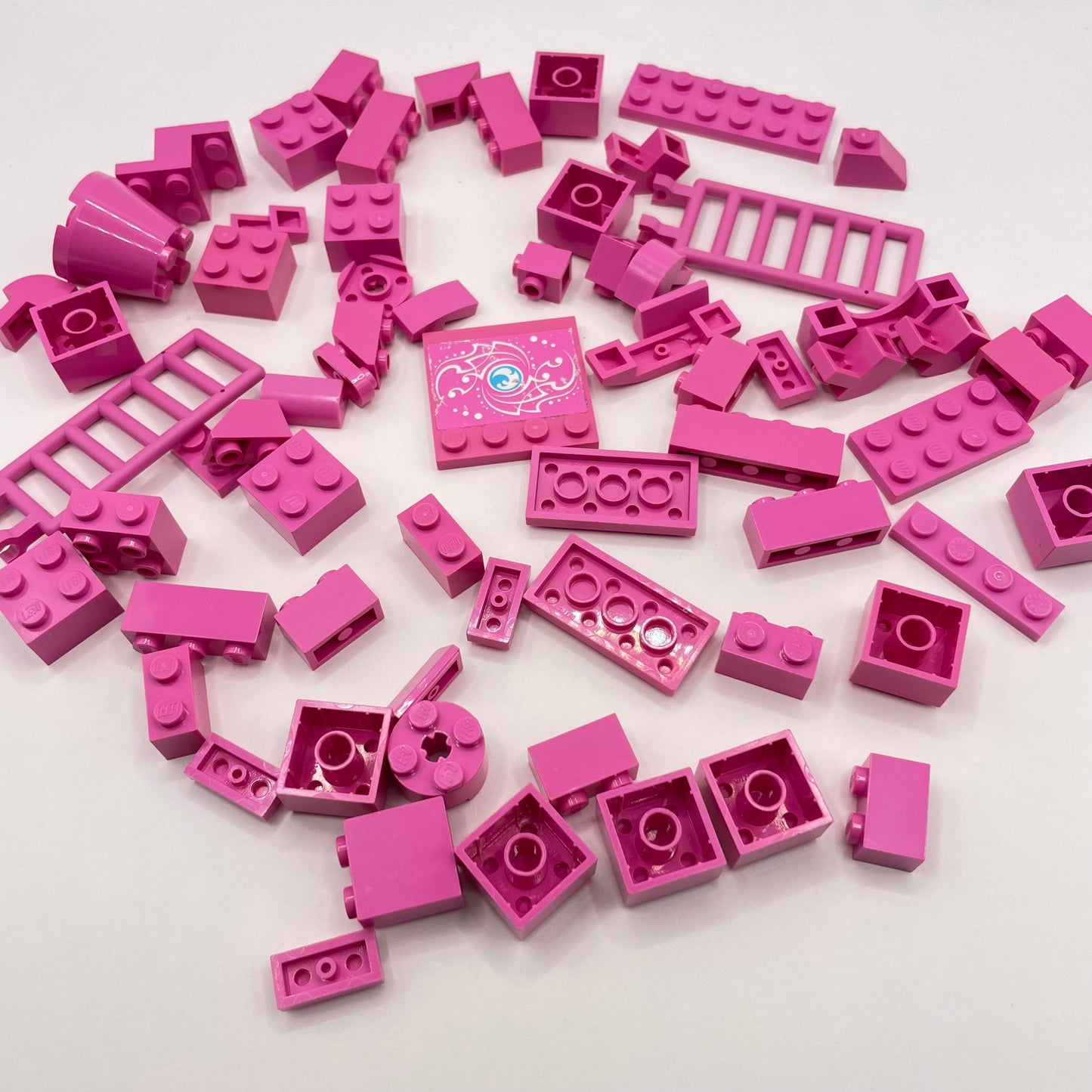 LEGO Mixed Bricks, Dark Pink, Approx. 65g