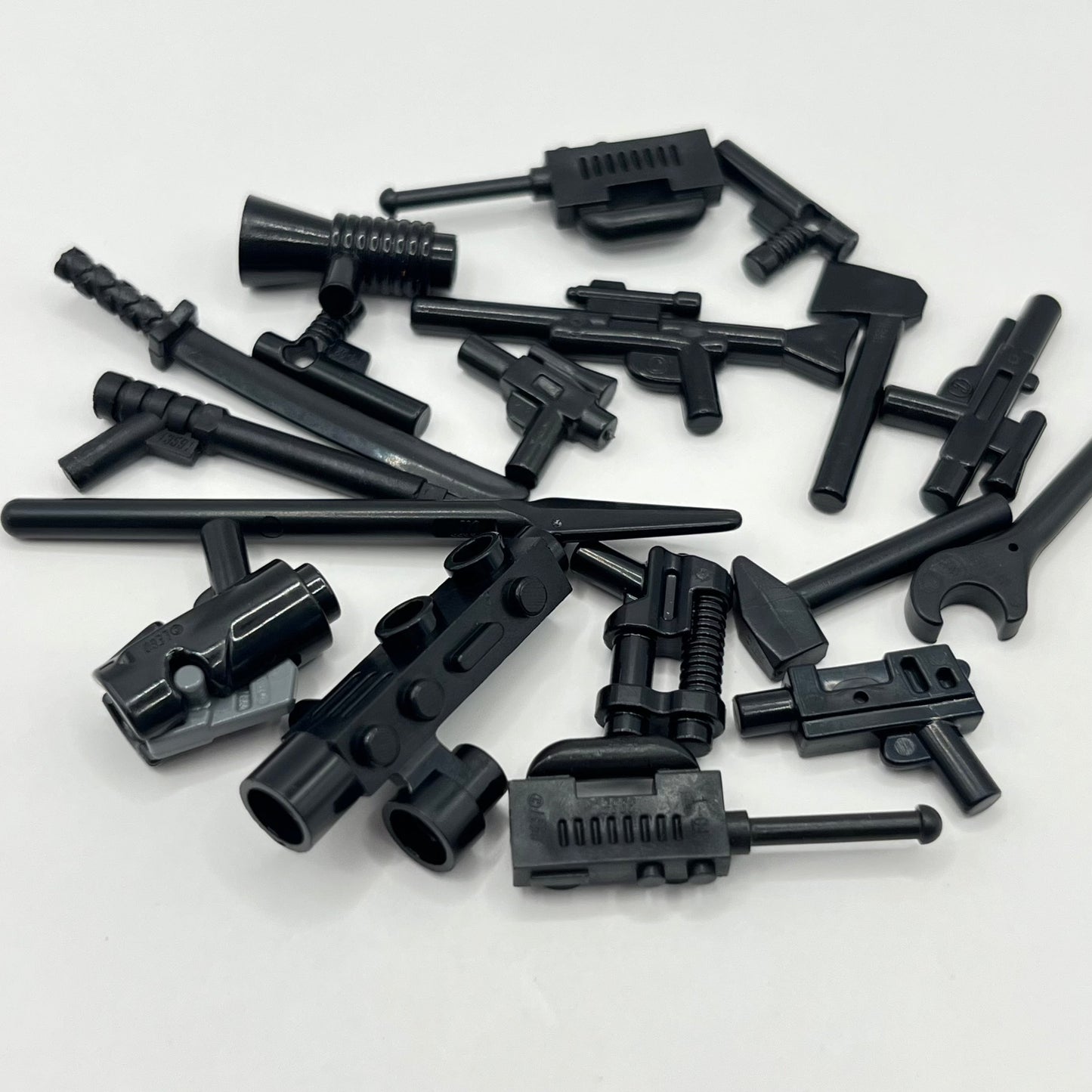 LEGO Black Tools and Weapons, Minifigure Accessories, 18 Pieces