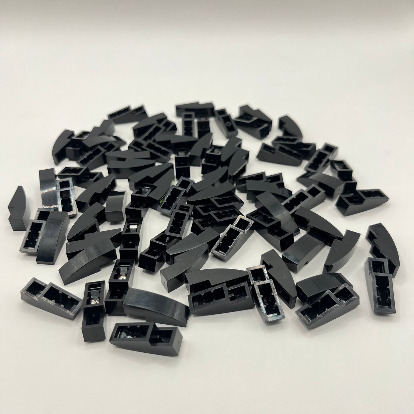 LEGO Black, 1x1x3 Slope, 75 Pieces