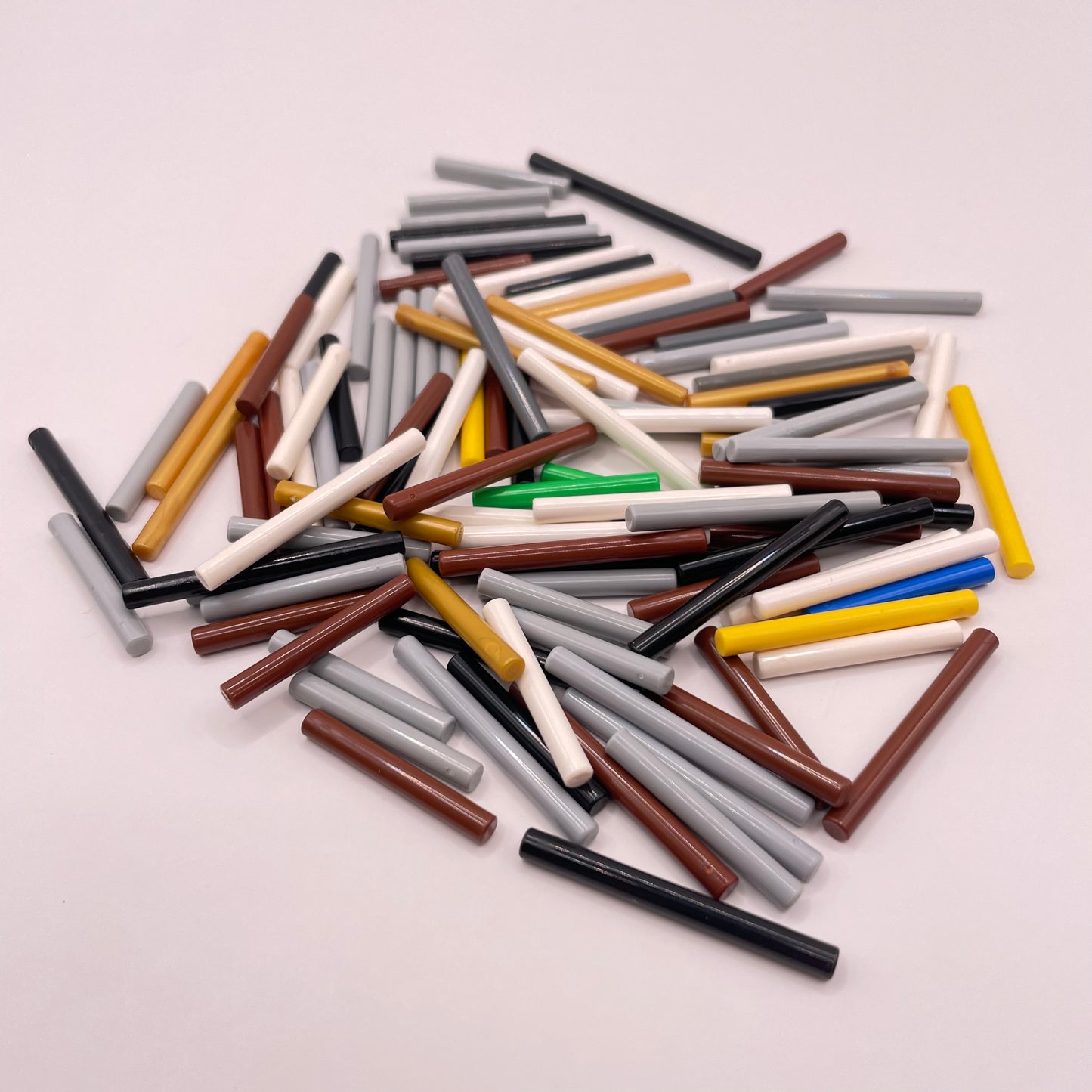 LEGO Mixed 3L / 4L Bars / Poles, 100 Pieces