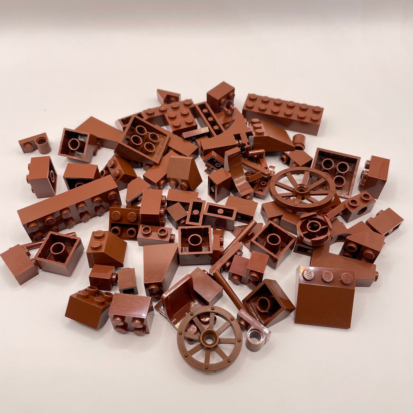 LEGO Mixed Pieces, Reddish Brown, Approx. 80g