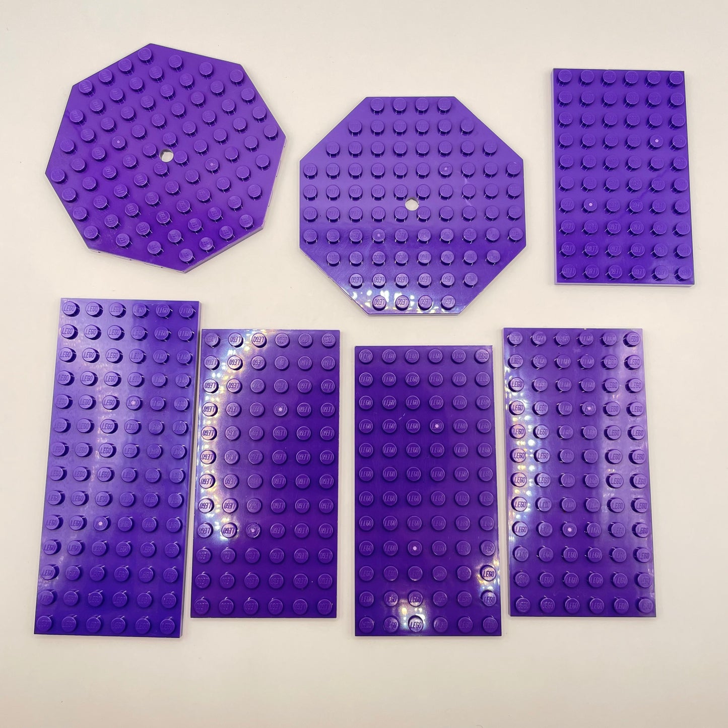 LEGO Medium Plates, Dark Purple, Approx. 70g