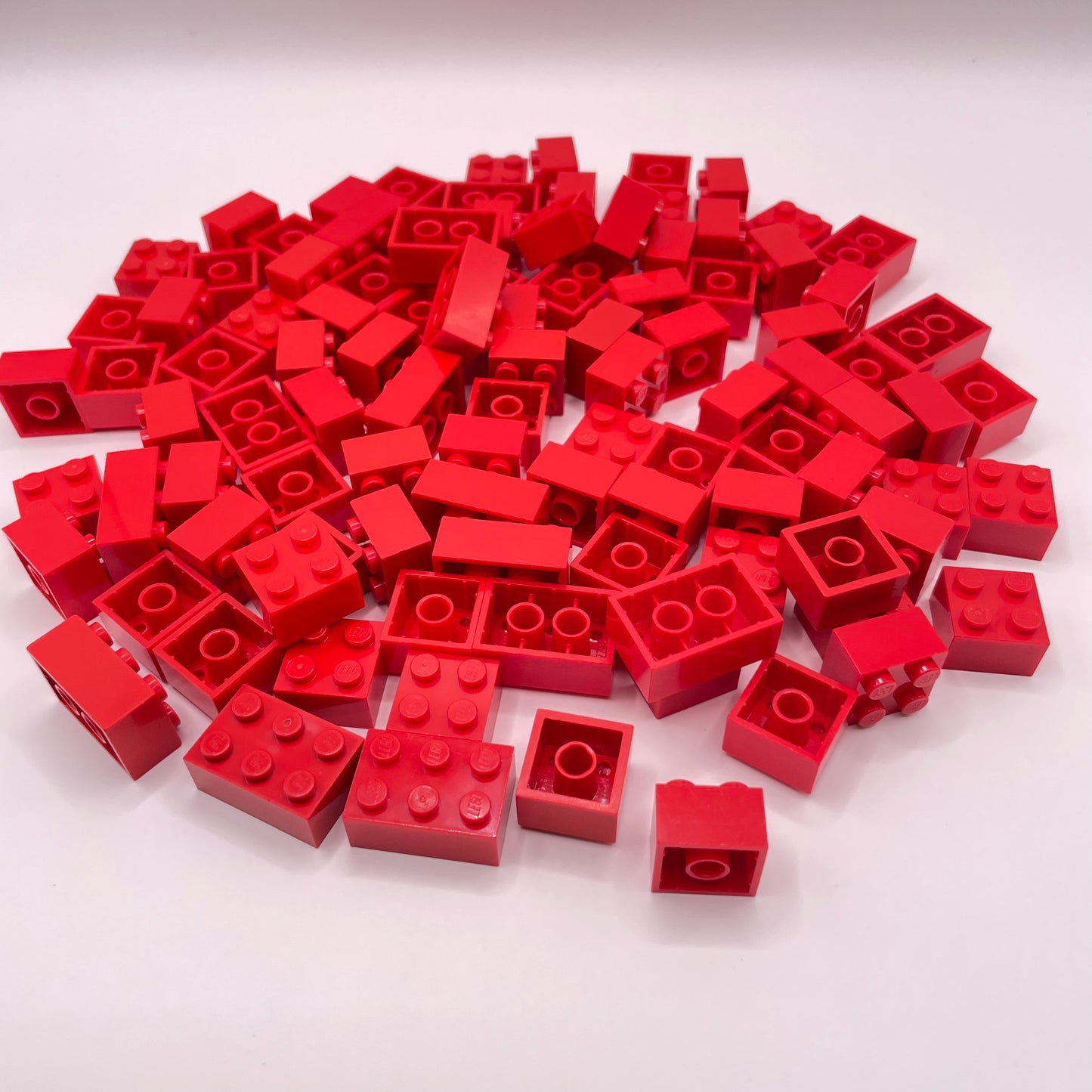 LEGO Short, Bricks, Red, 2x Wide, Approx. 125g