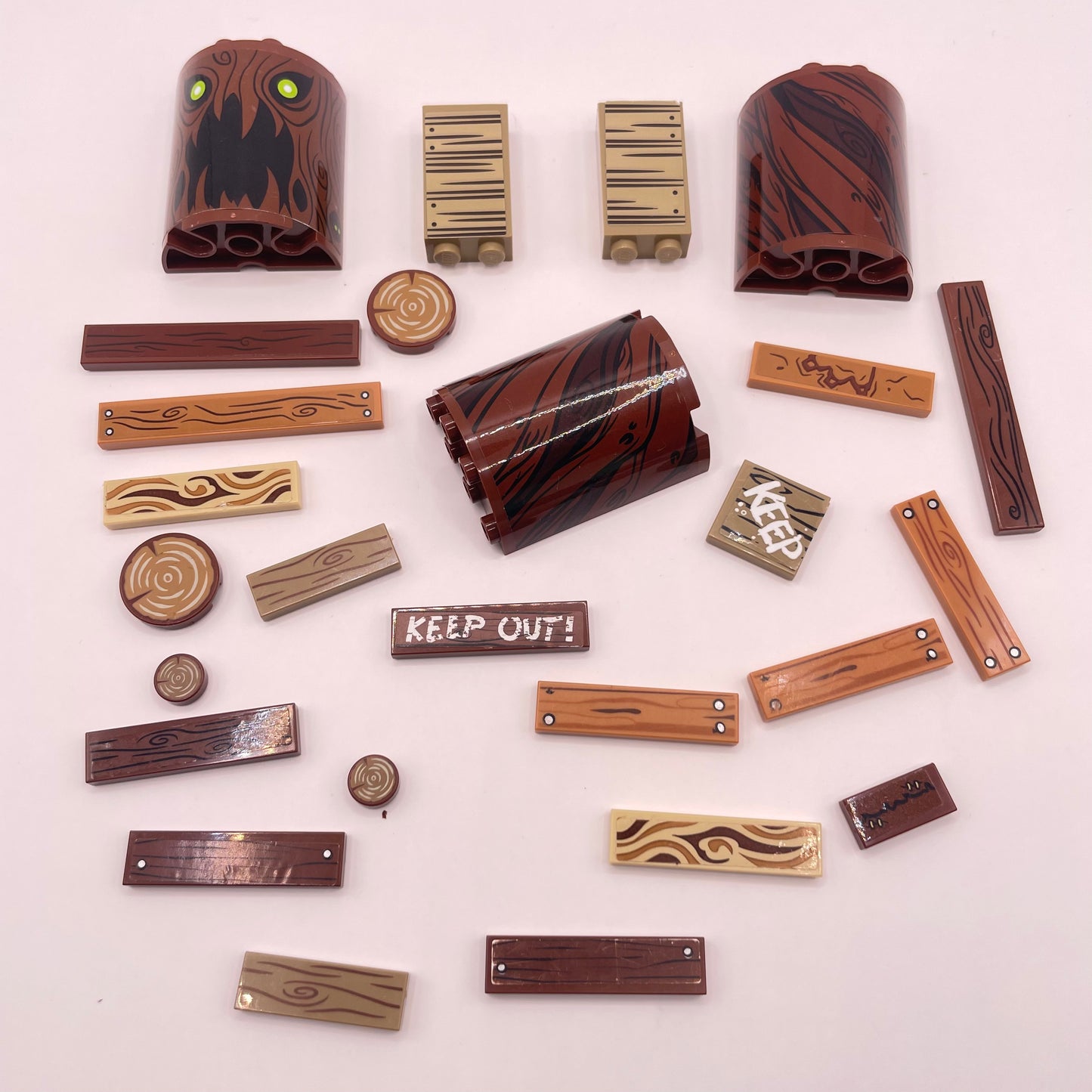 LEGO Wood Texture Stickers, Mixed Colours, 25 Pieces