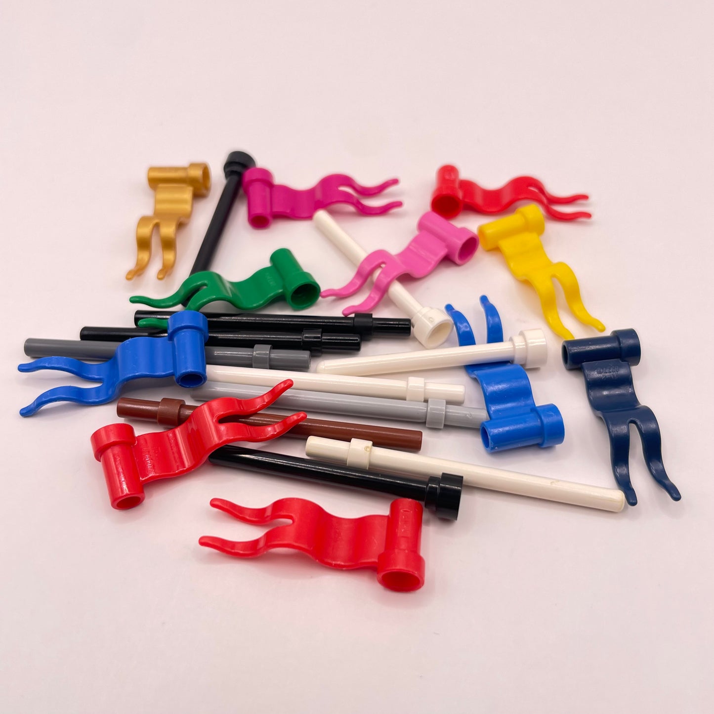 LEGO Mixed Flags / Poles, Castle, 22 Pieces