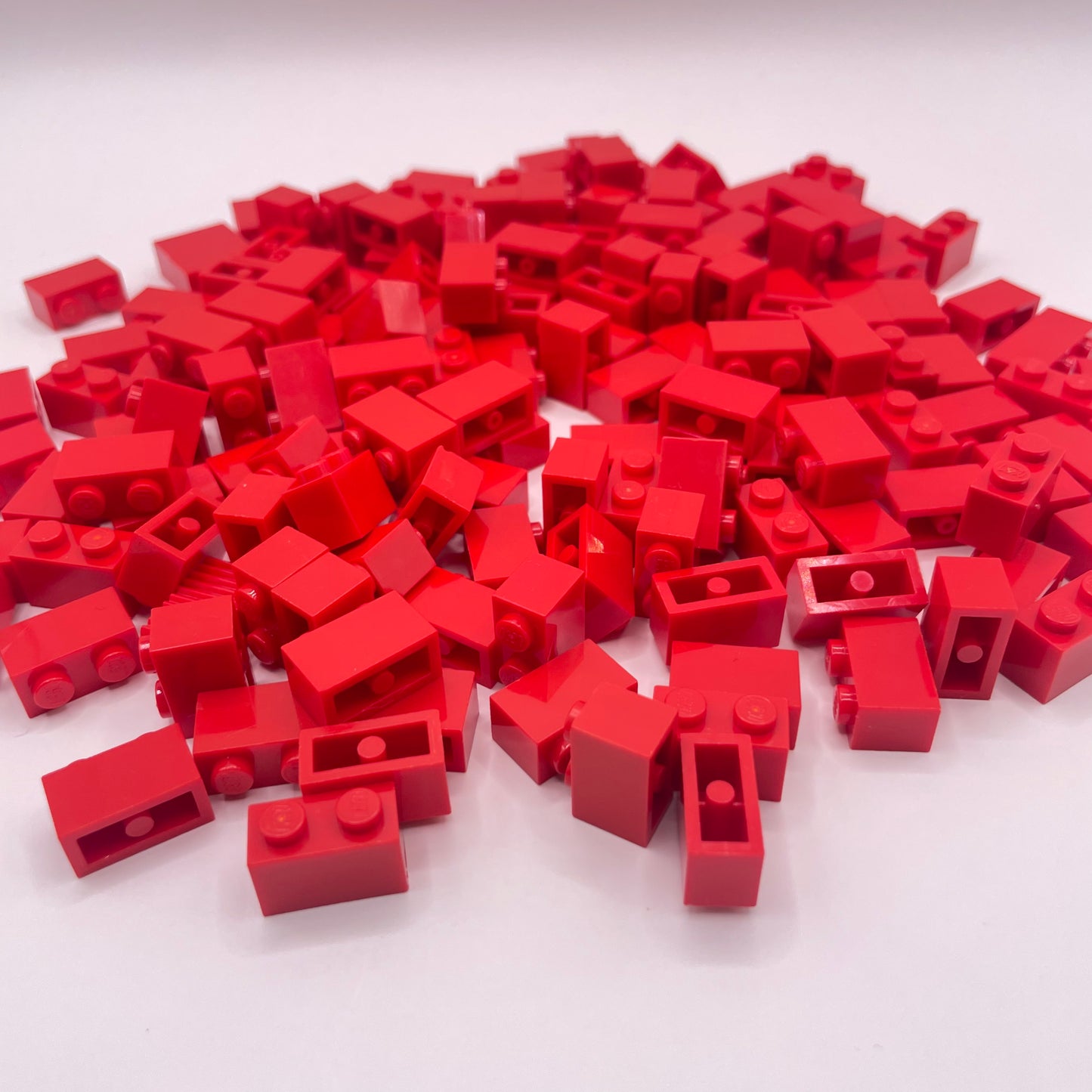 LEGO 1x,Short, Bricks, Red, Approx. 130g