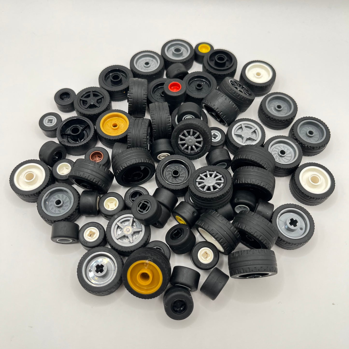 LEGO Mixed Wheels, Mixed Colours, Vehicle, Approx. 160g