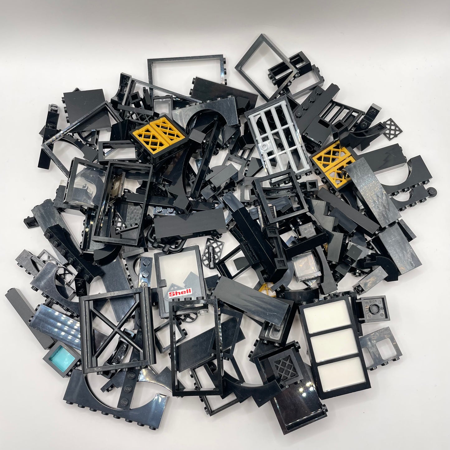 LEGO Mixed Building Pieces, Black, Approx. 250g