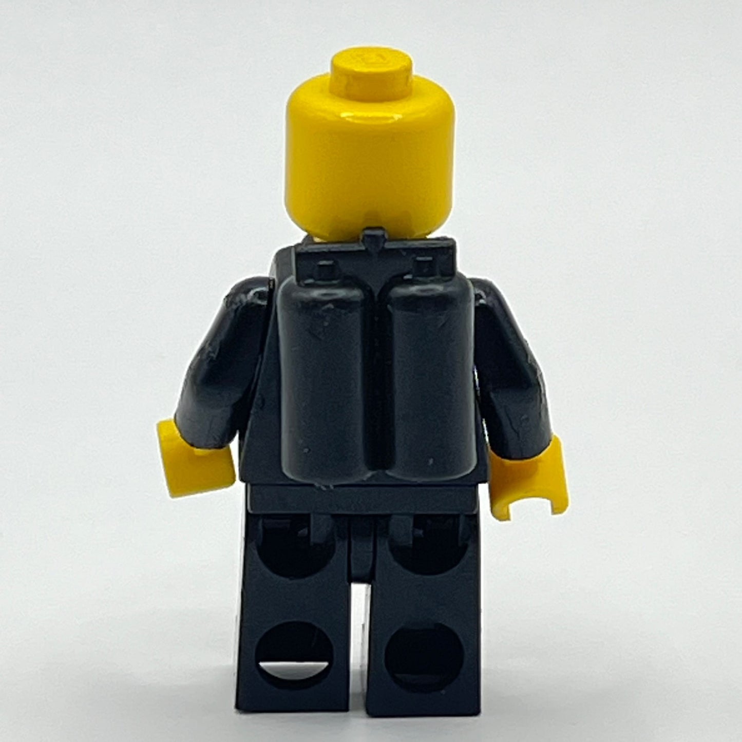 LEGO Classic Space - Black, Minifigure (sp003) - Cracked Torso, No Helmet