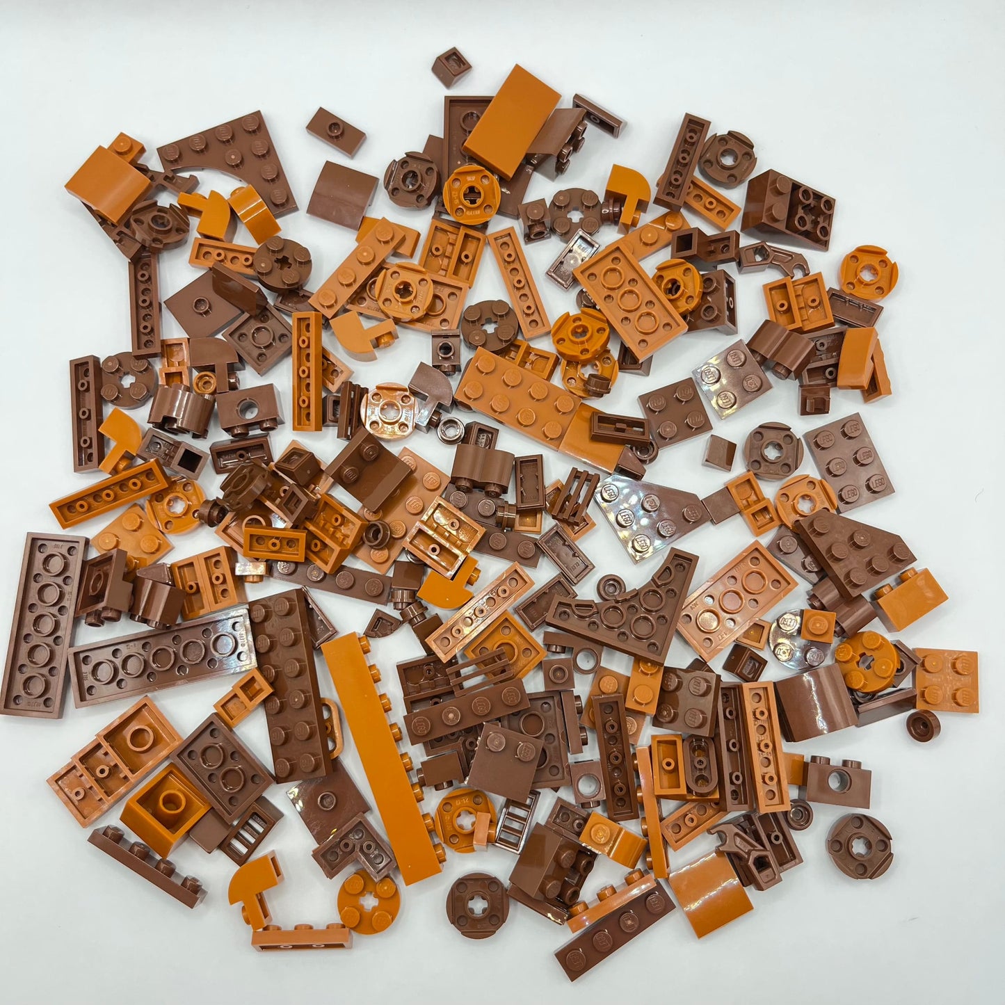 LEGO Nougat, Reddish Brown, Mixed Bricks, Approx. 110g