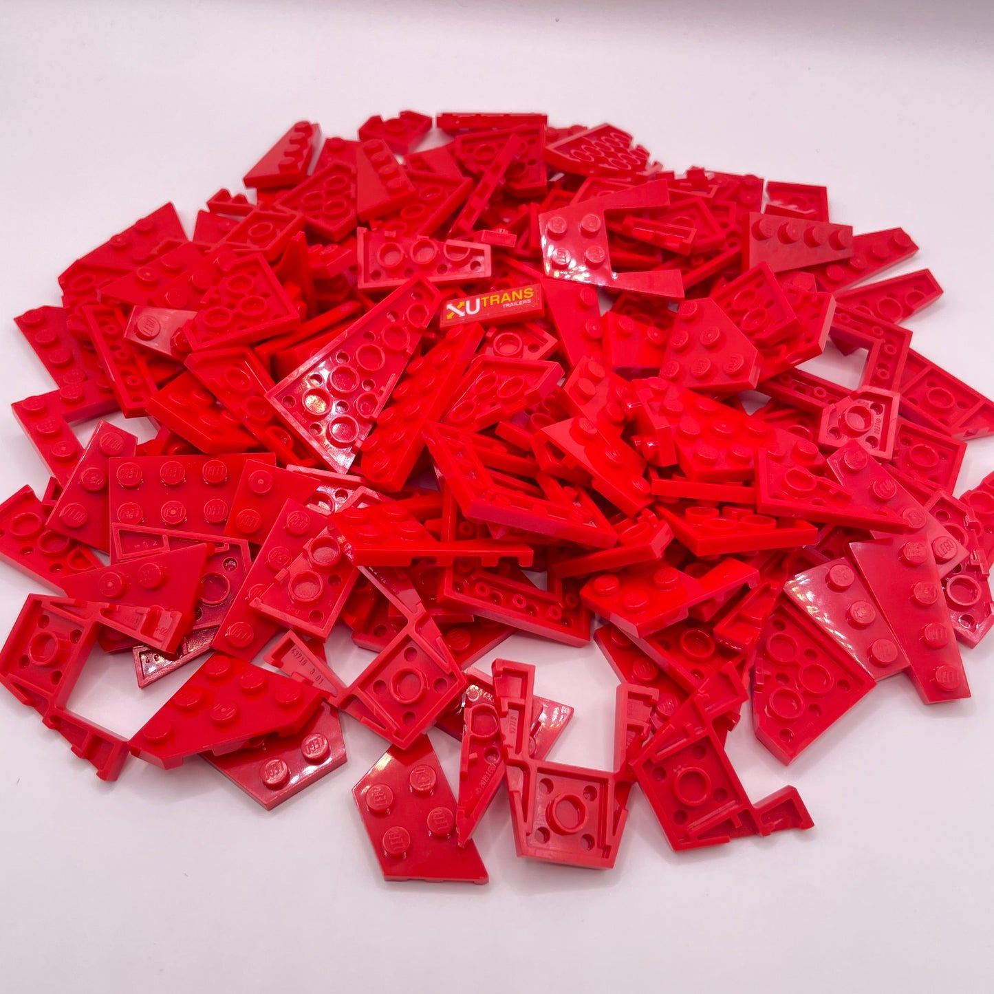 LEGO Medium Wedges, Red, Approx. 135g