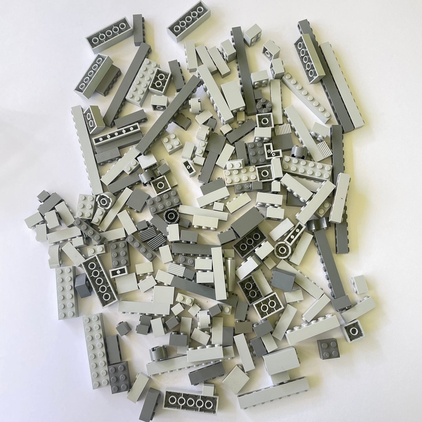 LEGO Bricks, Mixed Grey, Approx. 325g